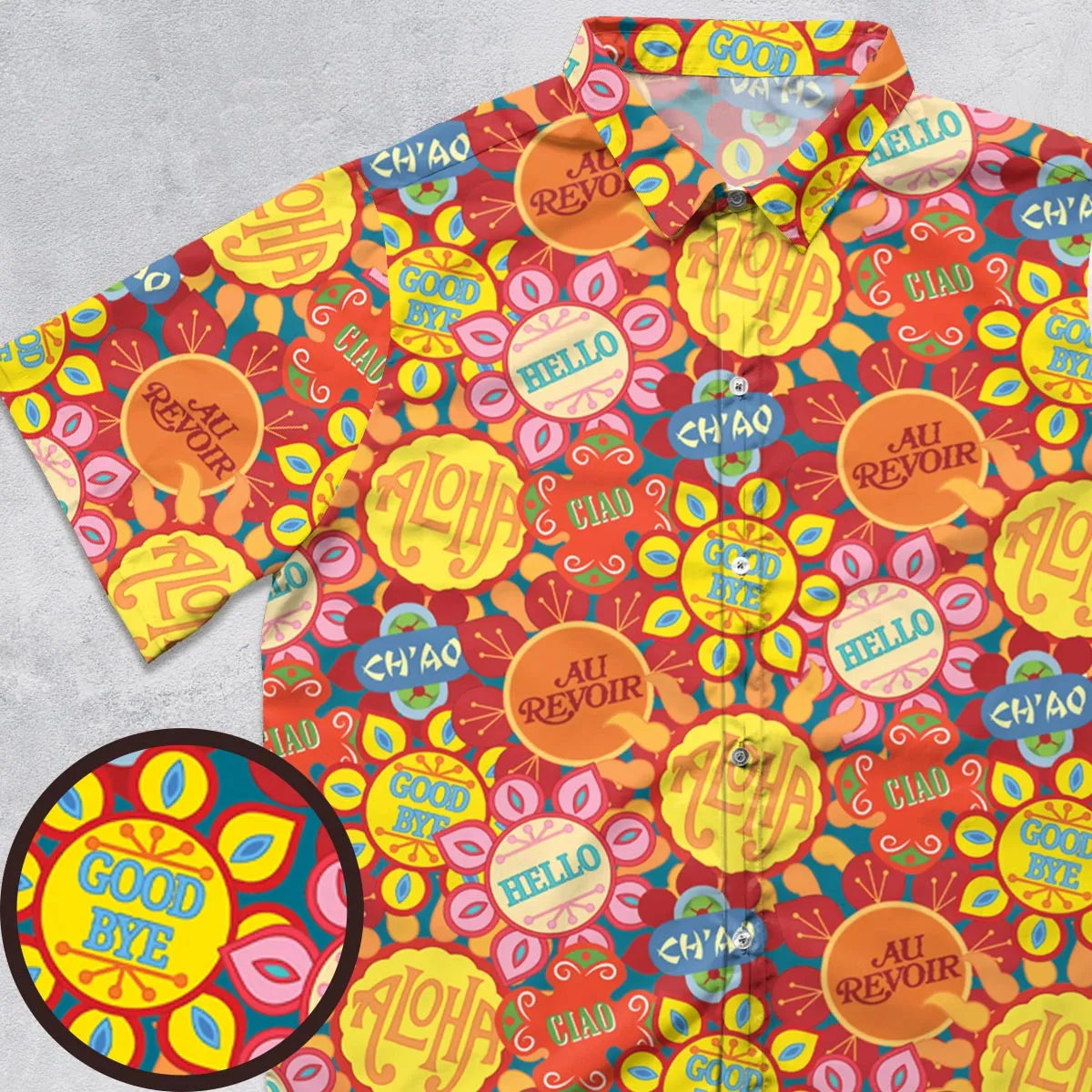 Short Sleeve Button Shirt - YYFGYRZR