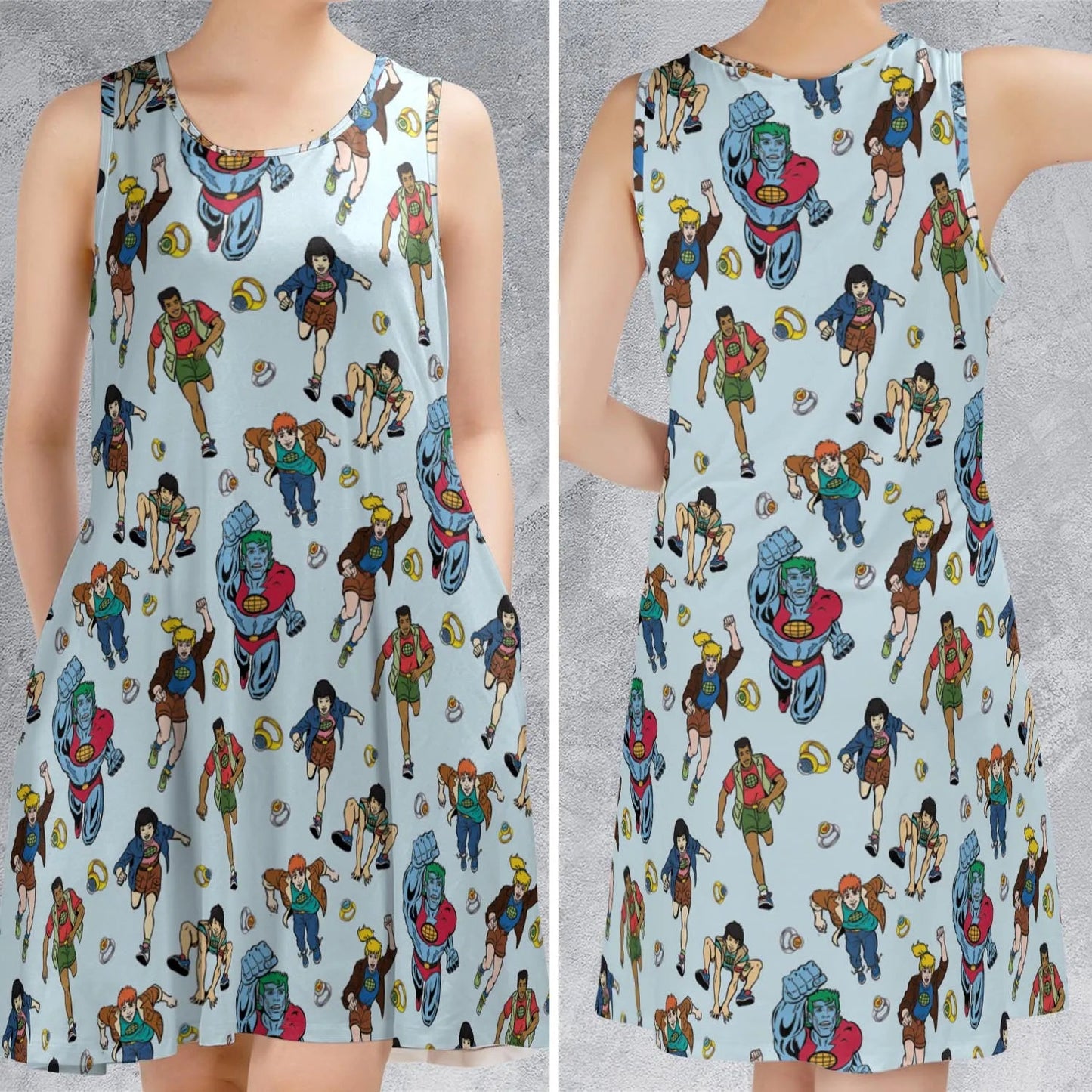 Casual Sleeveless Dress - RCNE2QE5