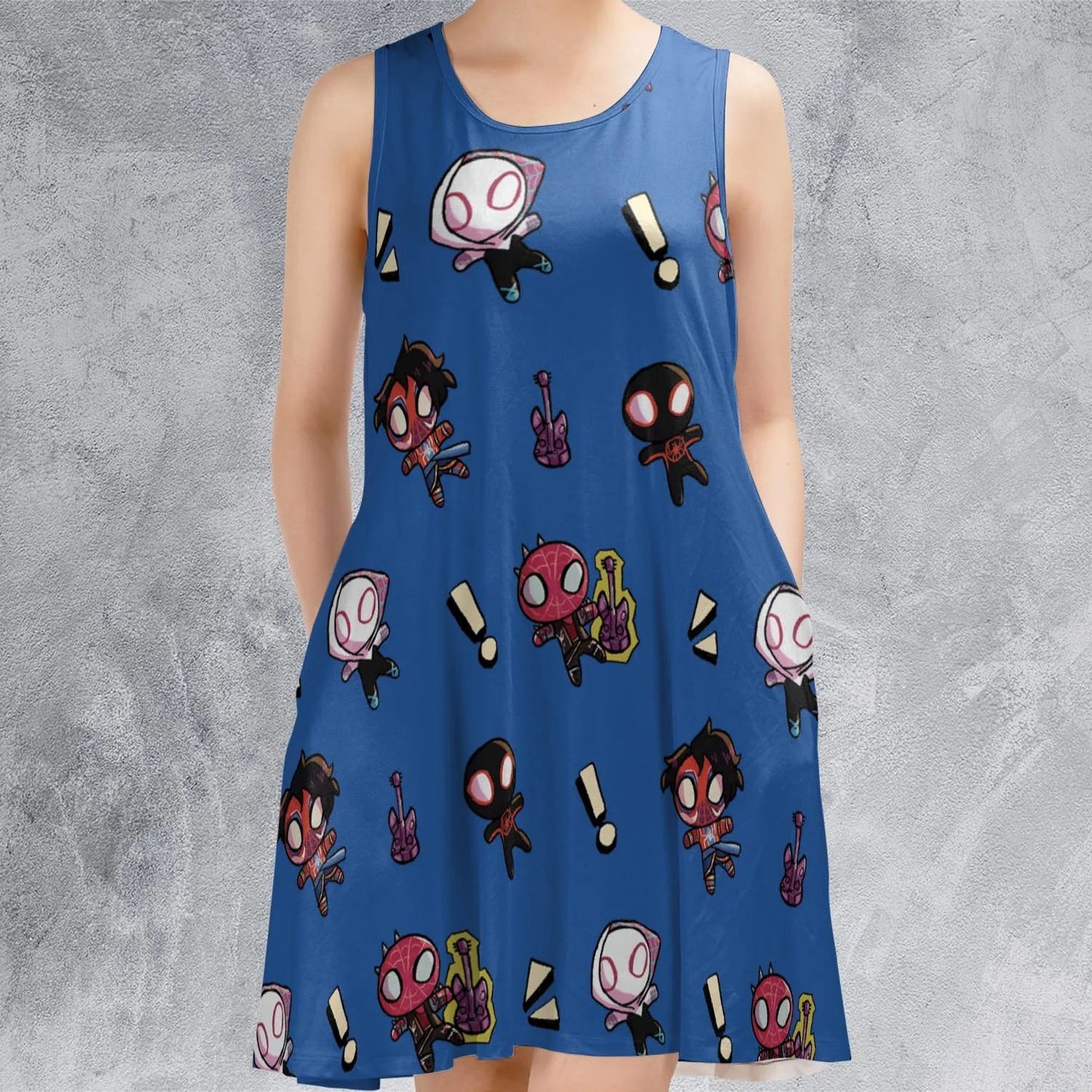 Casual Sleeveless Dress - ERSD3SSU