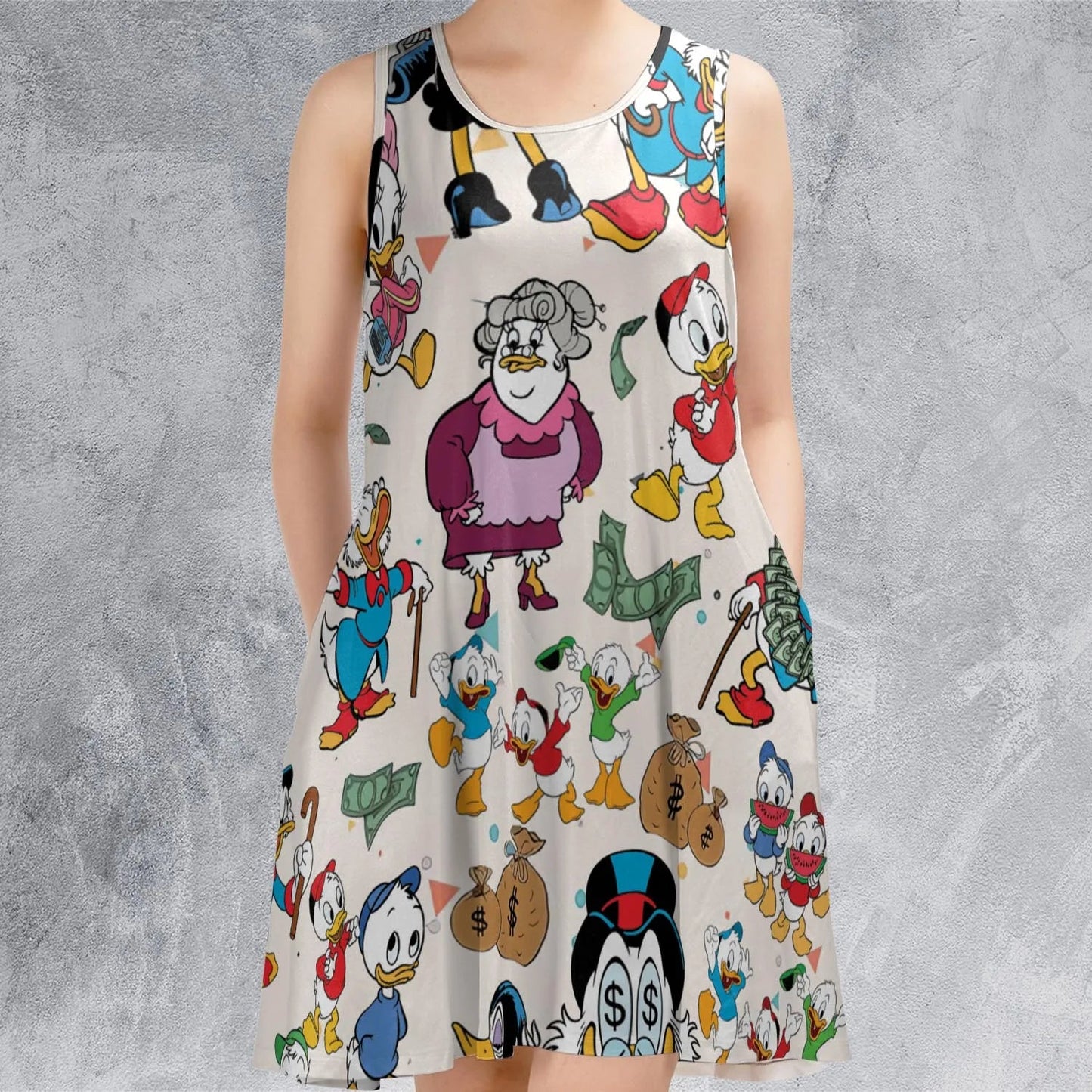Casual Sleeveless Dress - J4KW75HF