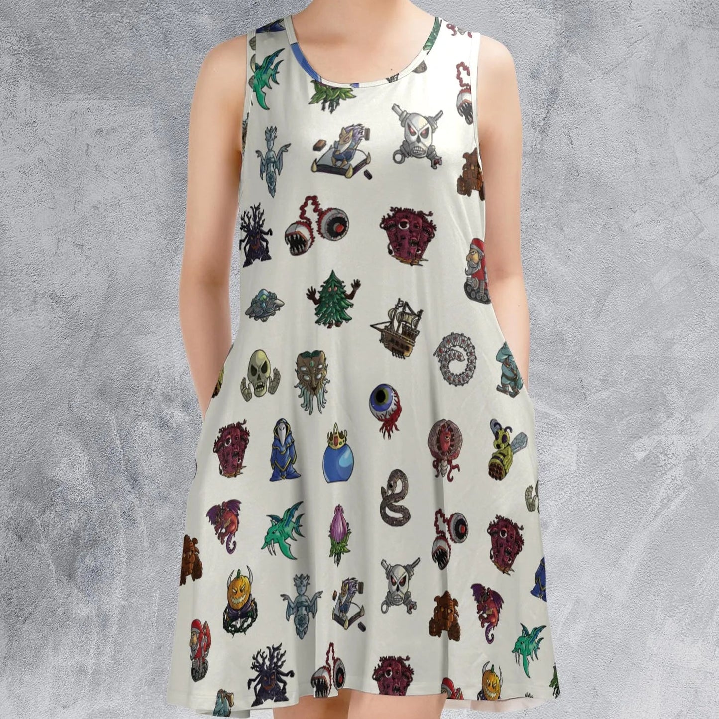 Casual Sleeveless Dress - J4NY7MDL