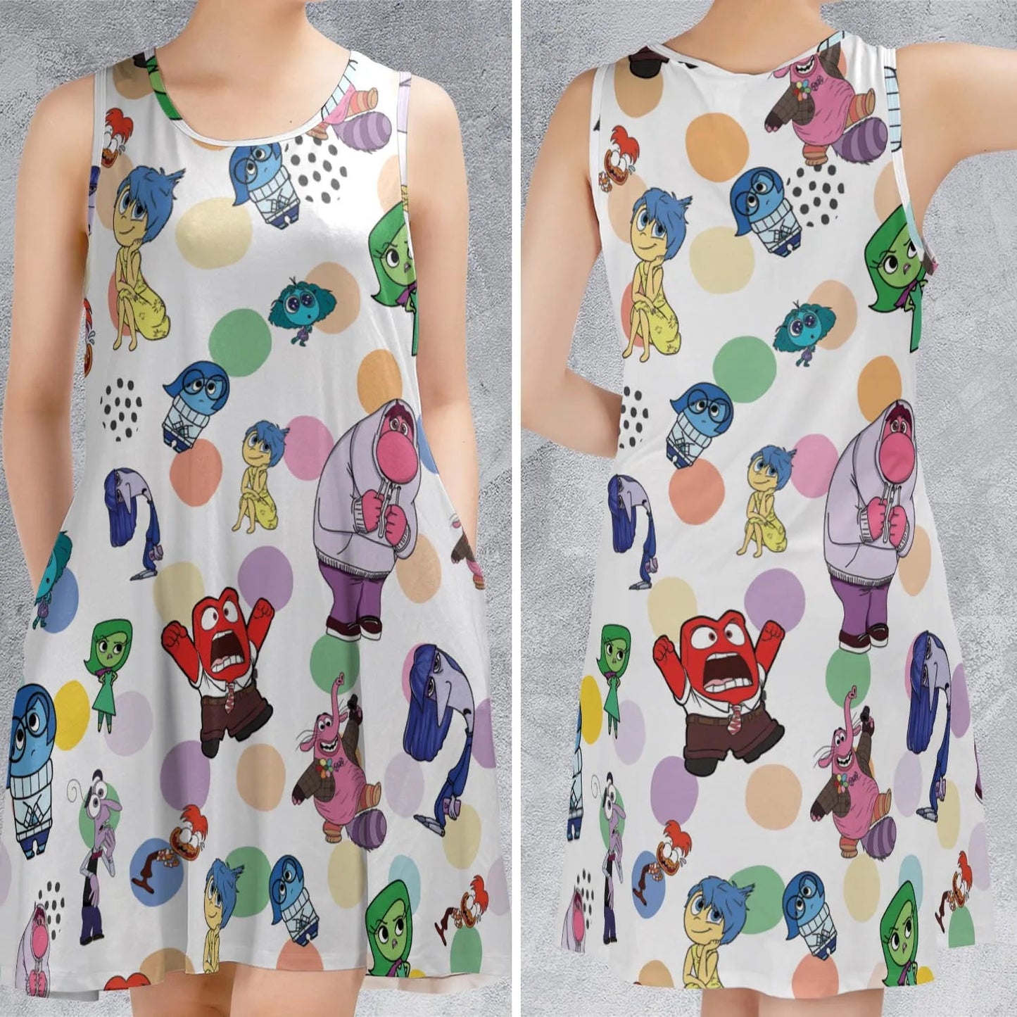 Casual Sleeveless Dress - UJUDD7KD