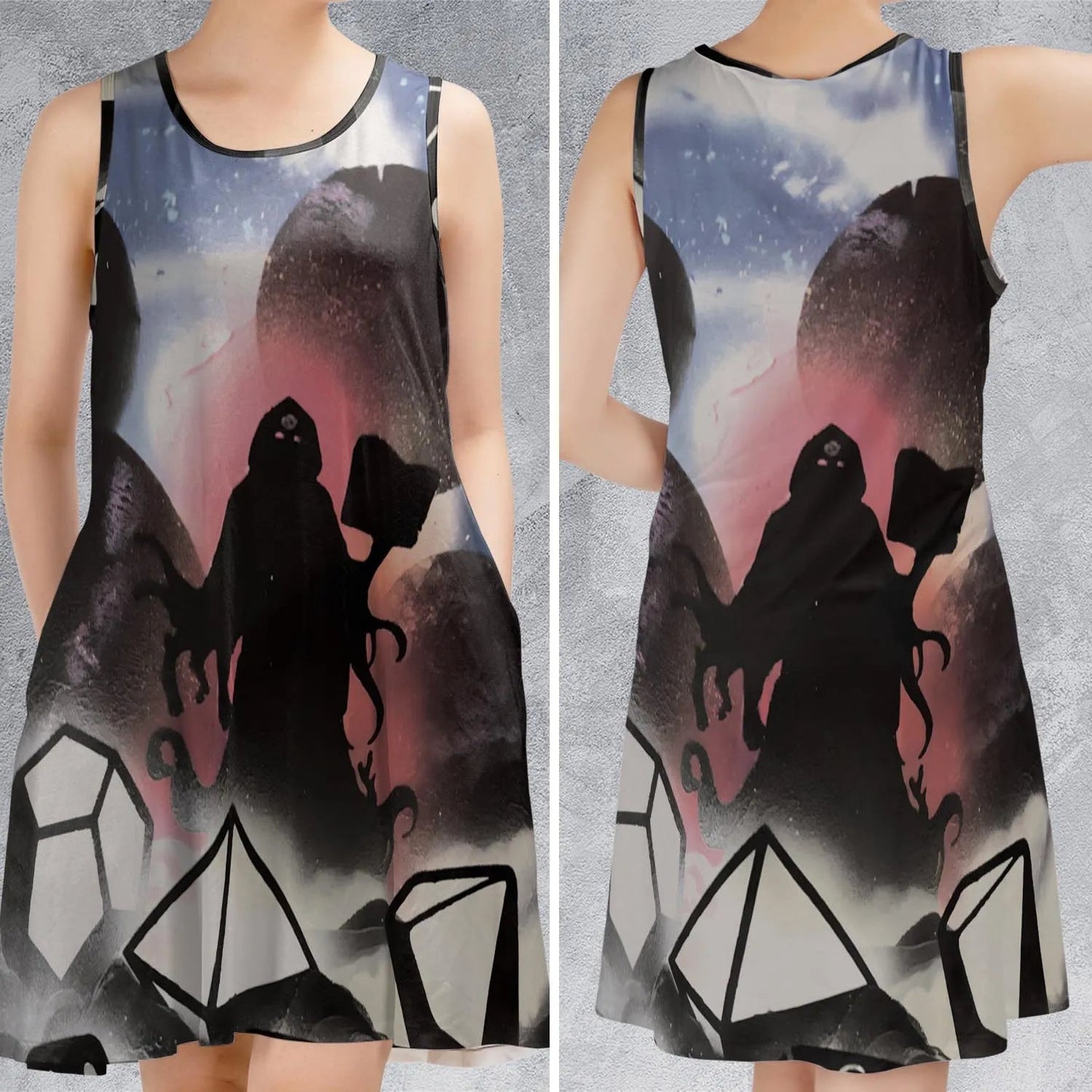 Casual Sleeveless Dress - 3X4LVTBW