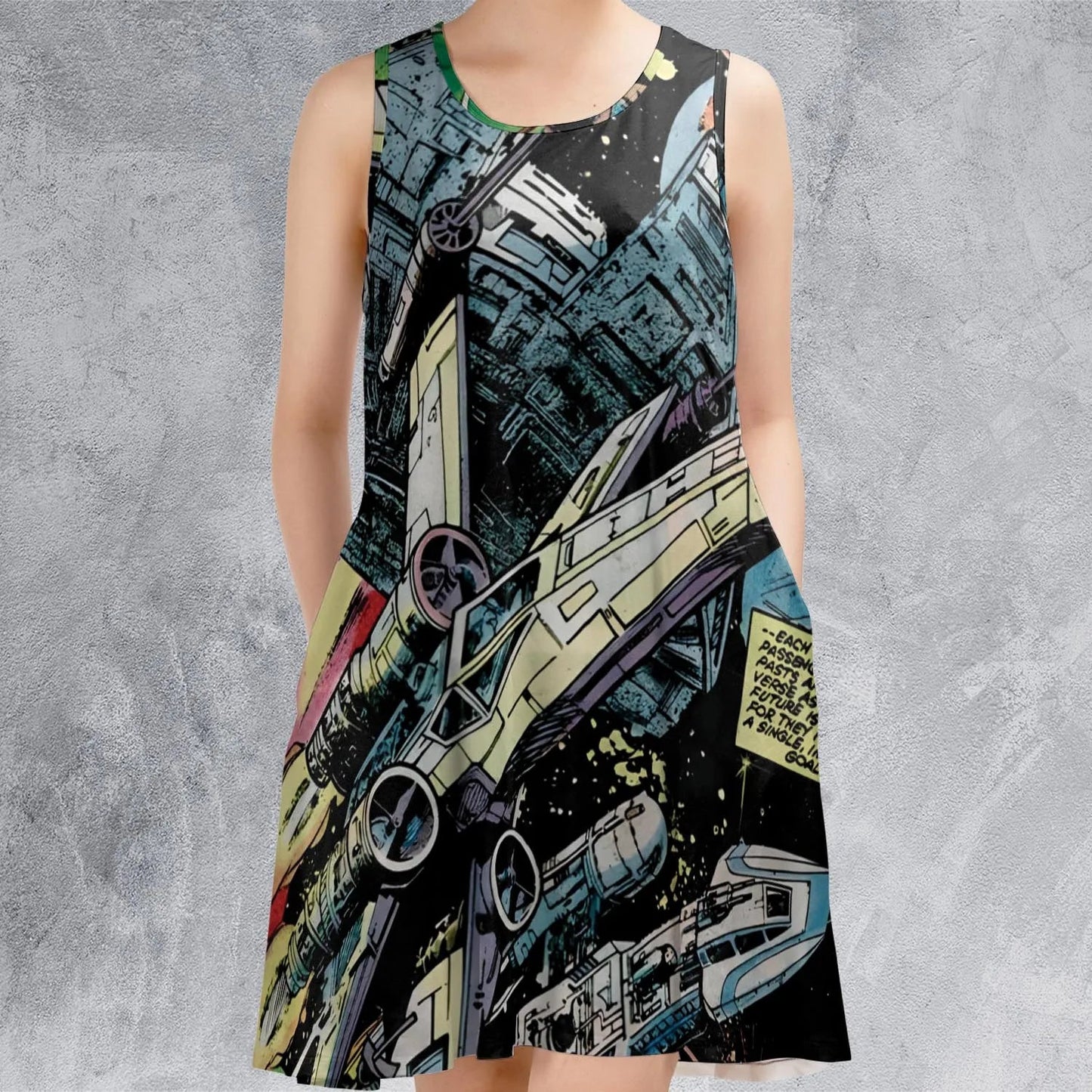 Casual Sleeveless Dress - 8YSNTLZV
