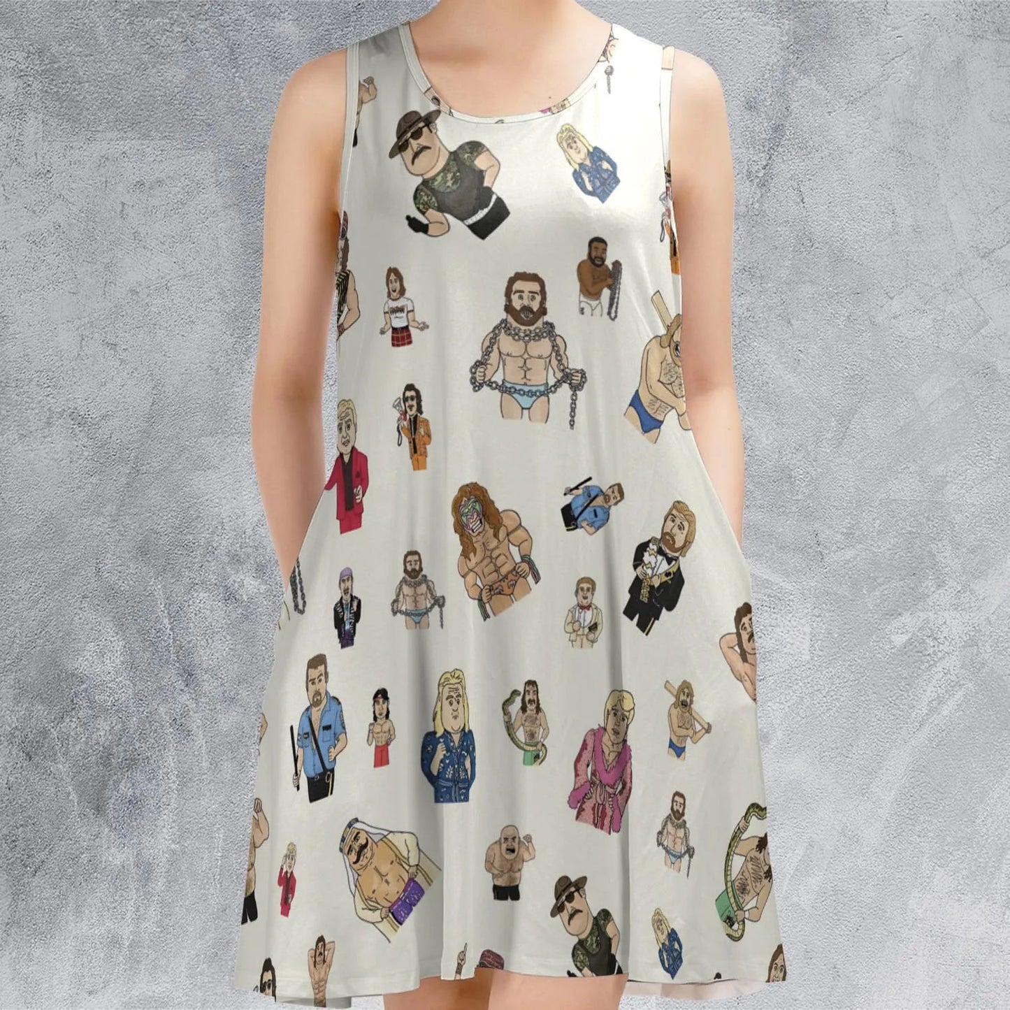 Casual Sleeveless Dress - FWQ9VCQE