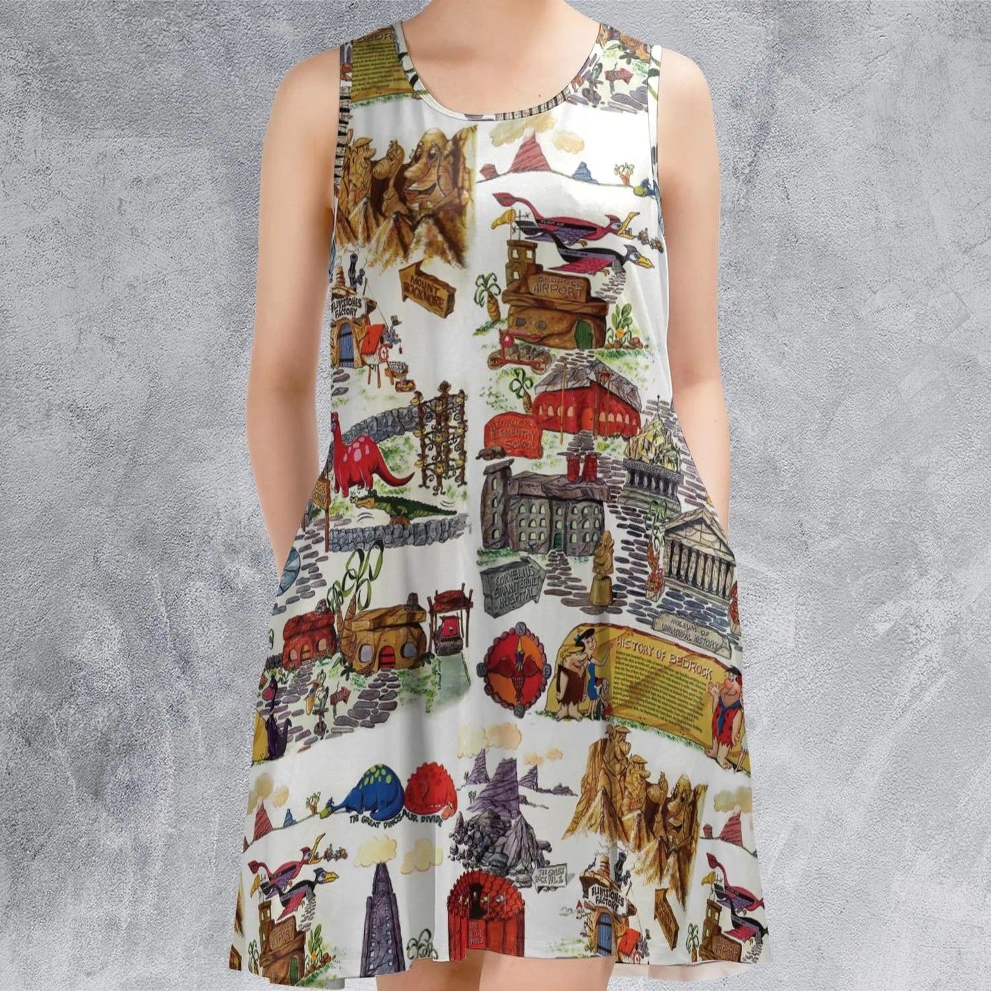 Casual Sleeveless Dress - YGQTQMC8
