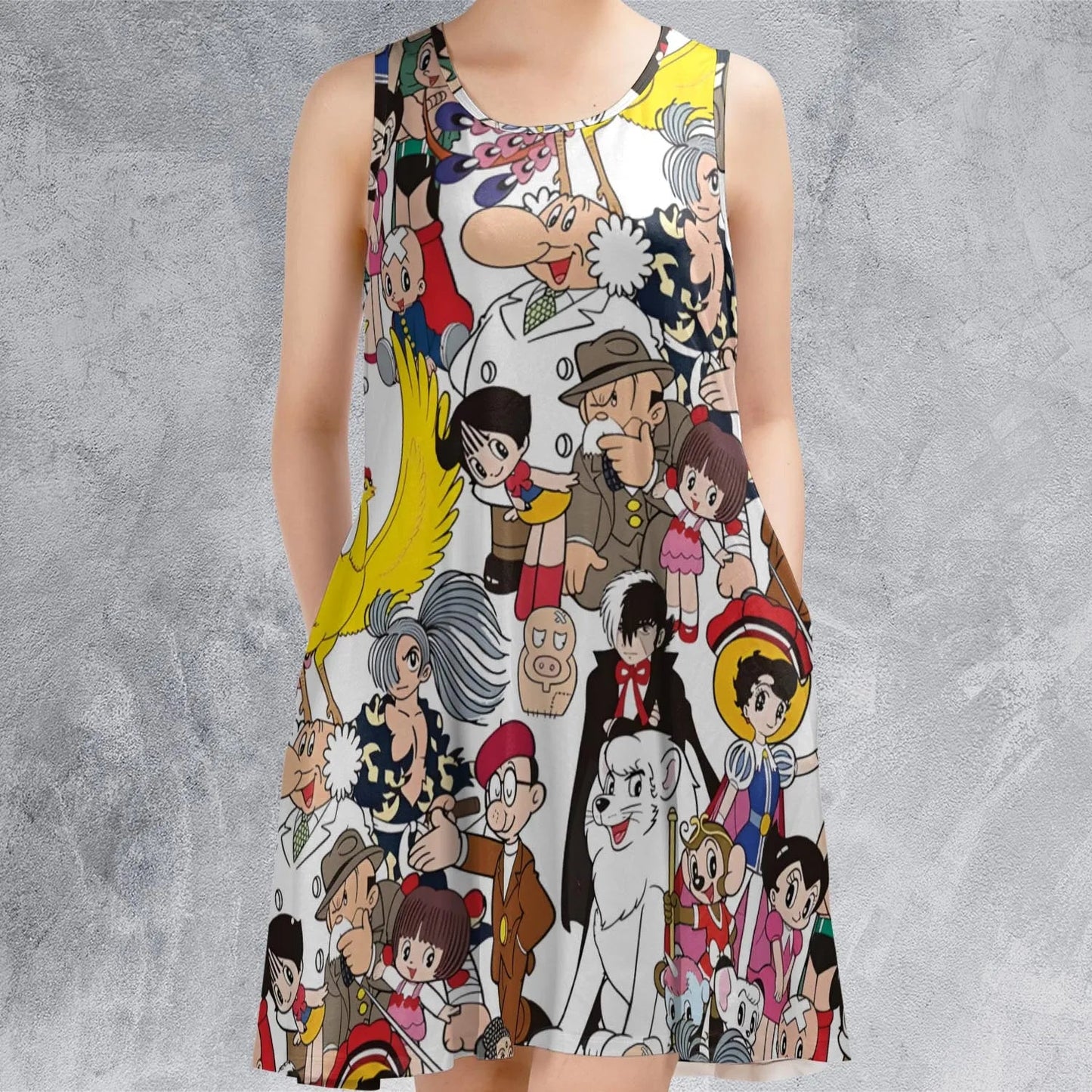 Casual Sleeveless Dress - UE4APU9N