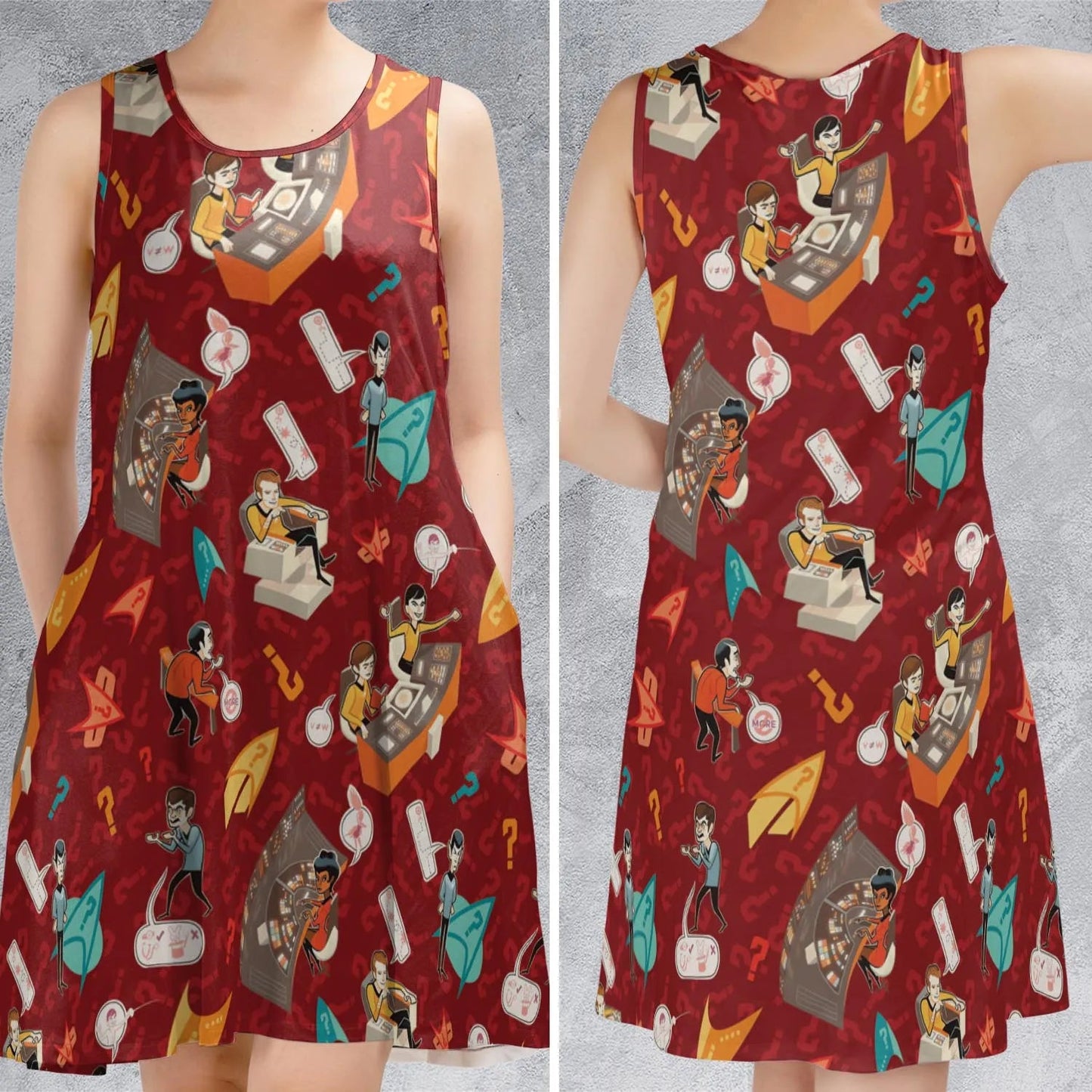 Casual Sleeveless Dress - 3961GKJK