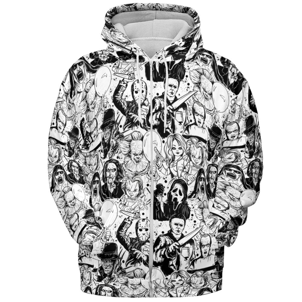 All-over Print Hoodie - EBBD3UZZ -  - 3