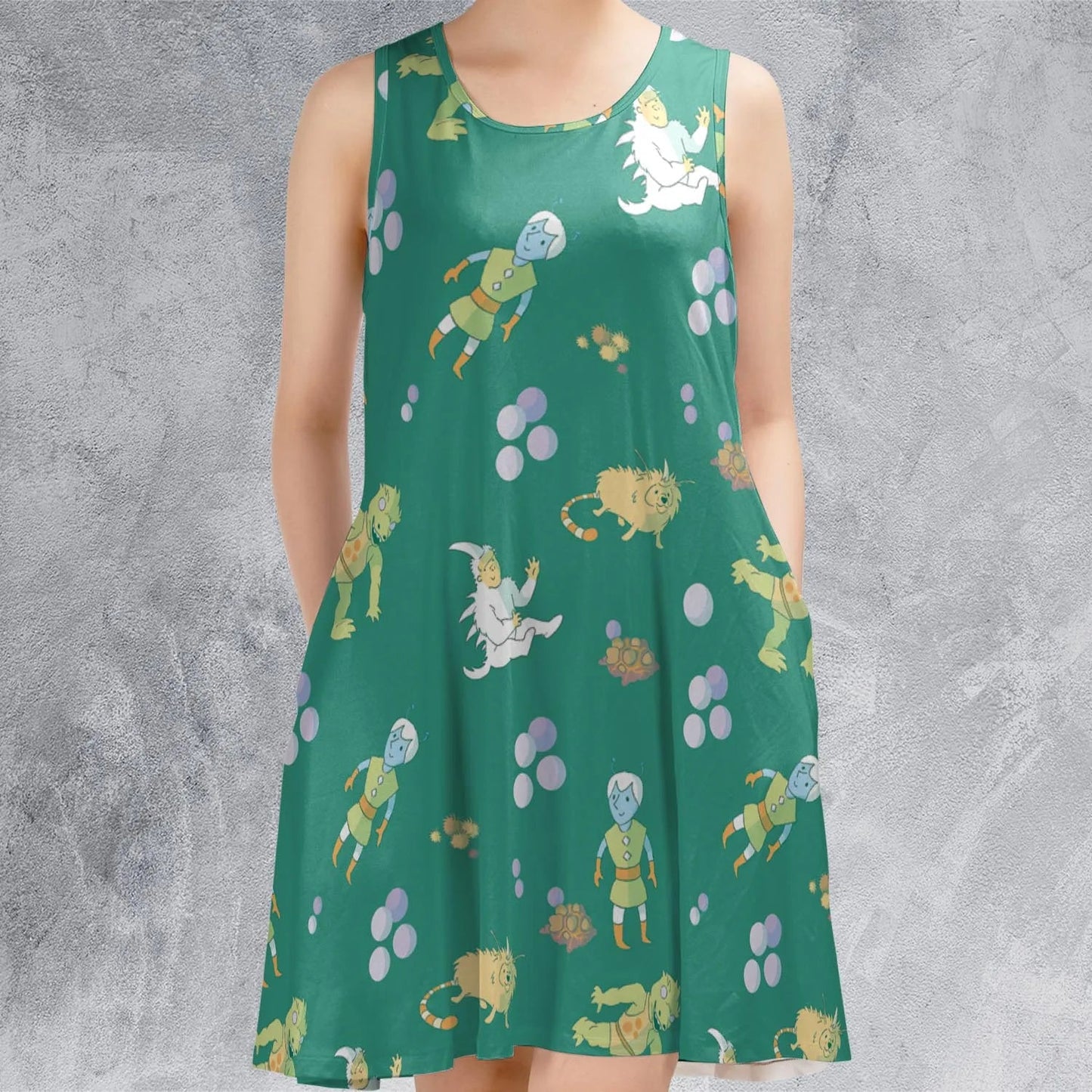Casual Sleeveless Dress - RAXEUDC8