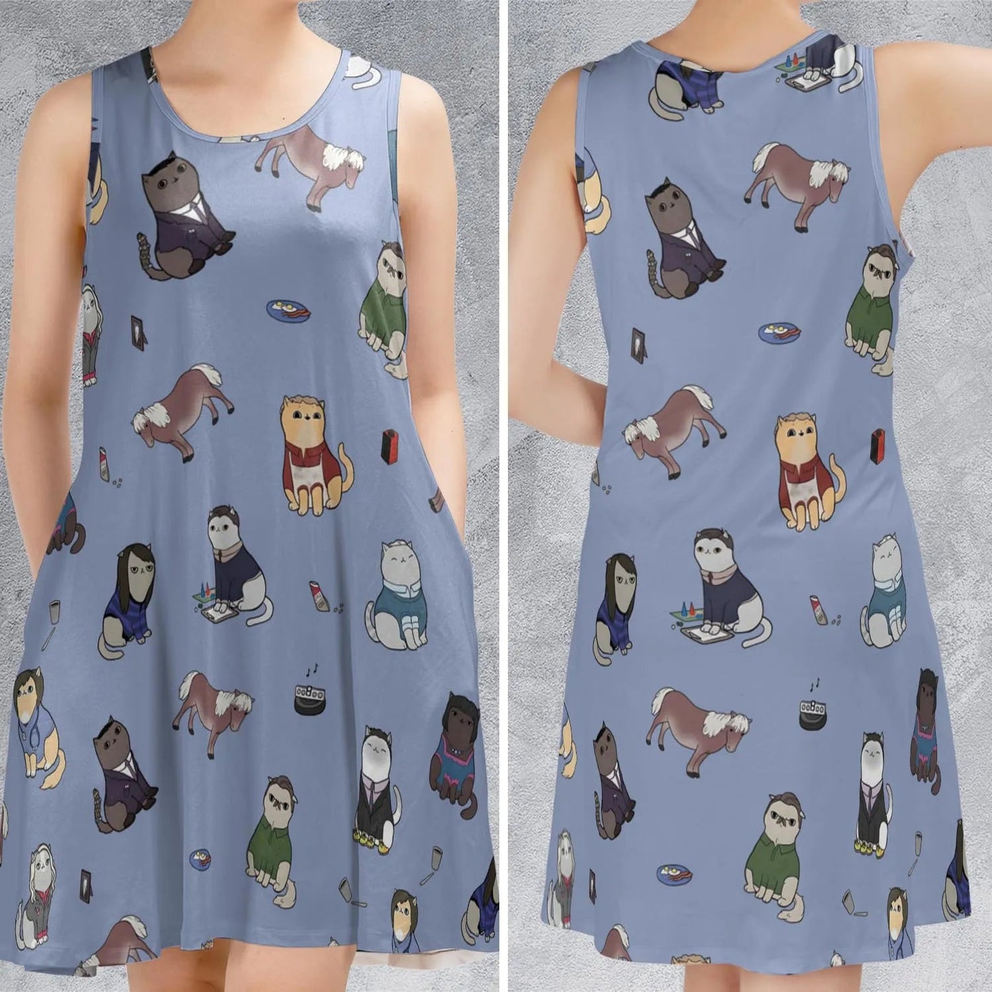 Casual Sleeveless Dress - K3MLVAVW