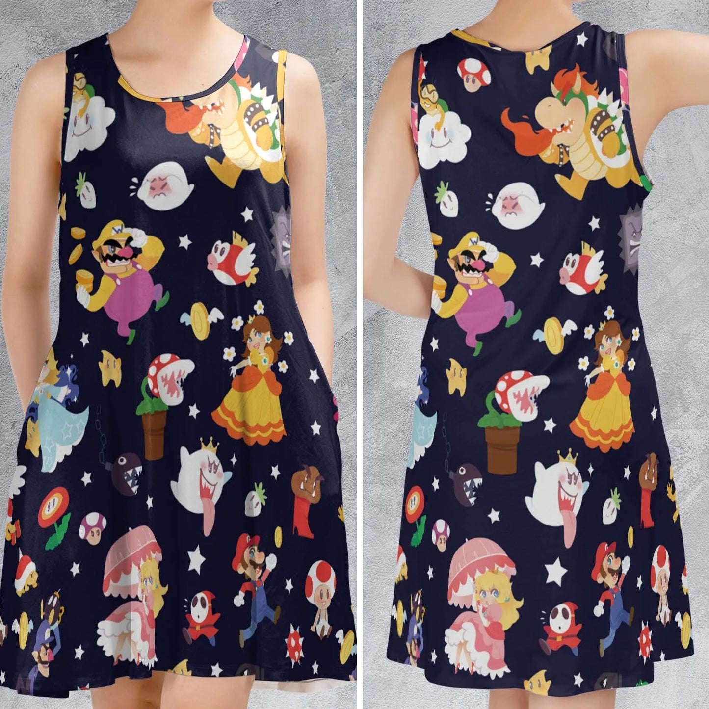 Casual Sleeveless Dress - 5DZXJH3C