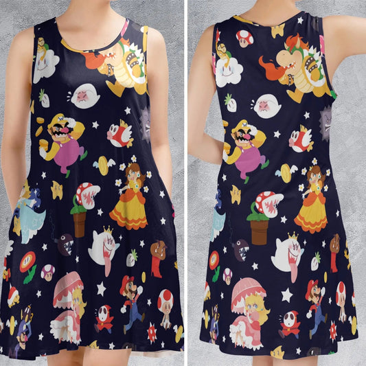 Casual Sleeveless Dress - 5DZXJH3C