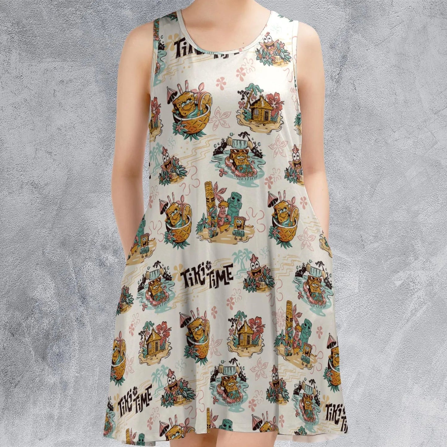 Casual Sleeveless Dress - PW1JTYVW