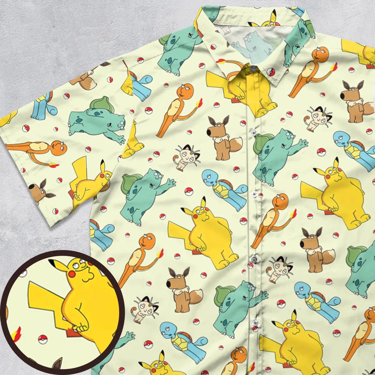 Short Sleeve Button Shirt - BZWMAF77