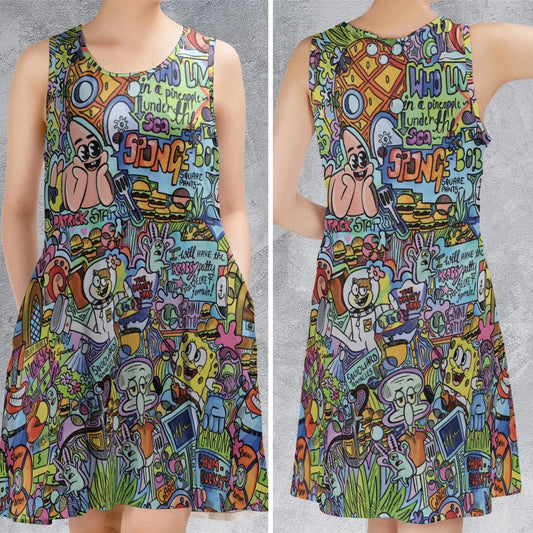 Casual Sleeveless Dress - 366Z5GWJ