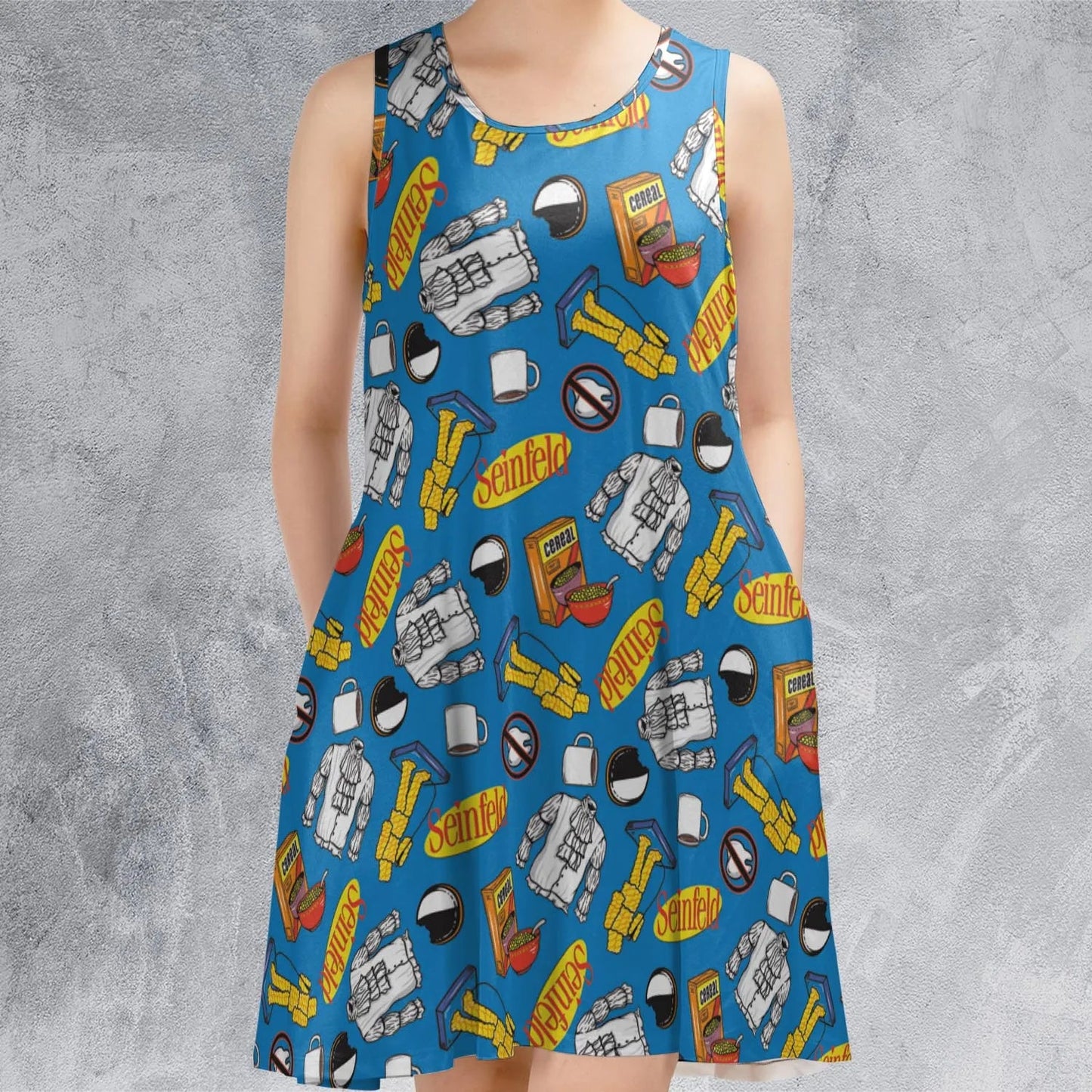 Casual Sleeveless Dress - FVMN9YTQ