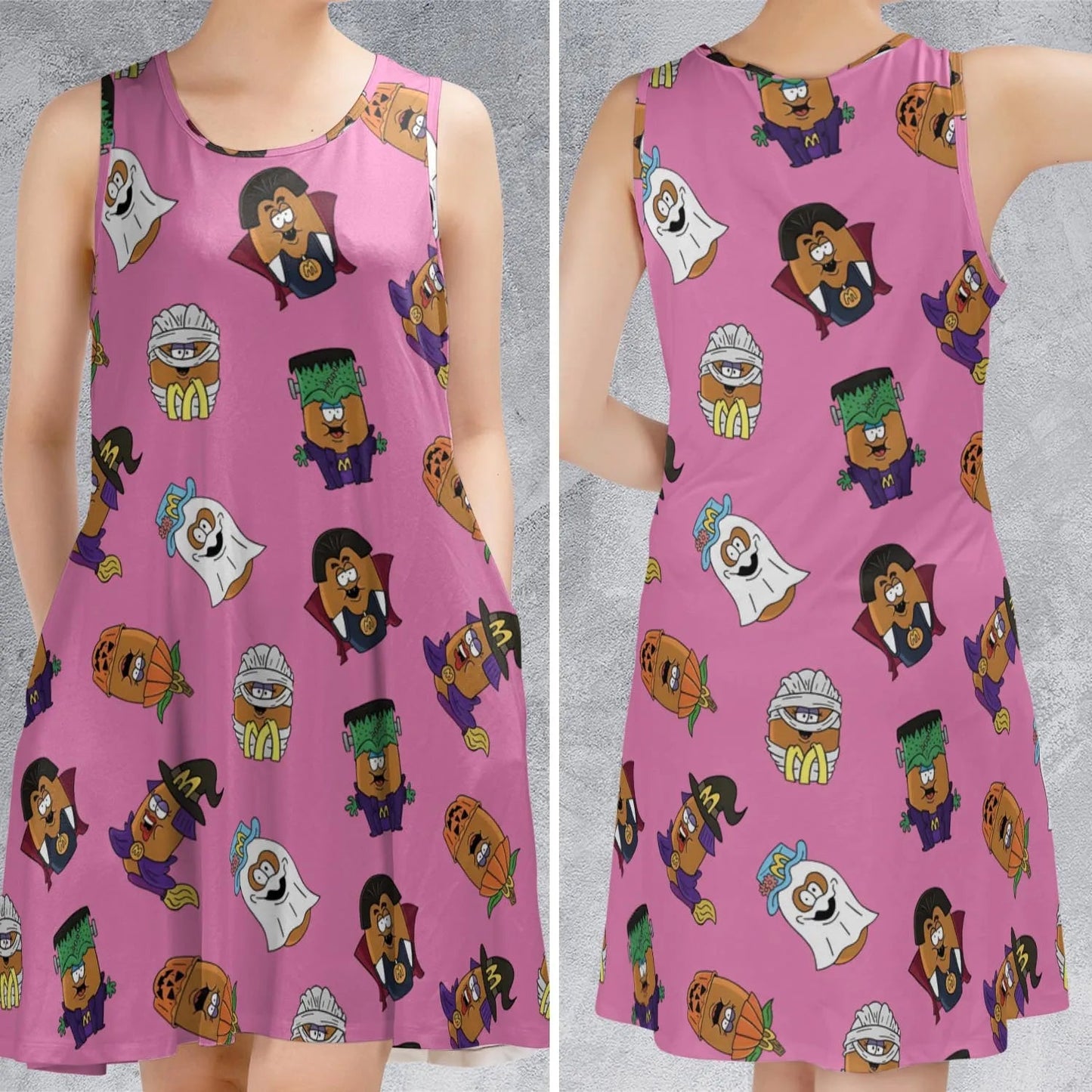 Casual Sleeveless Dress - QDL9TQS2