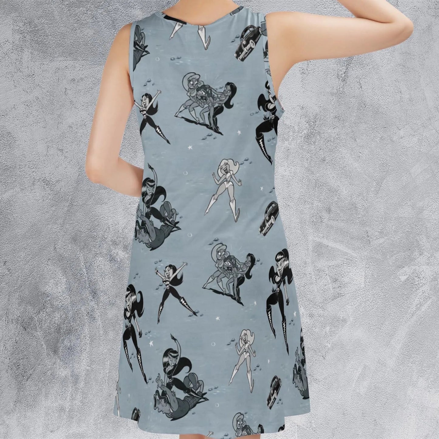 Casual Sleeveless Dress - A99Y4XDX