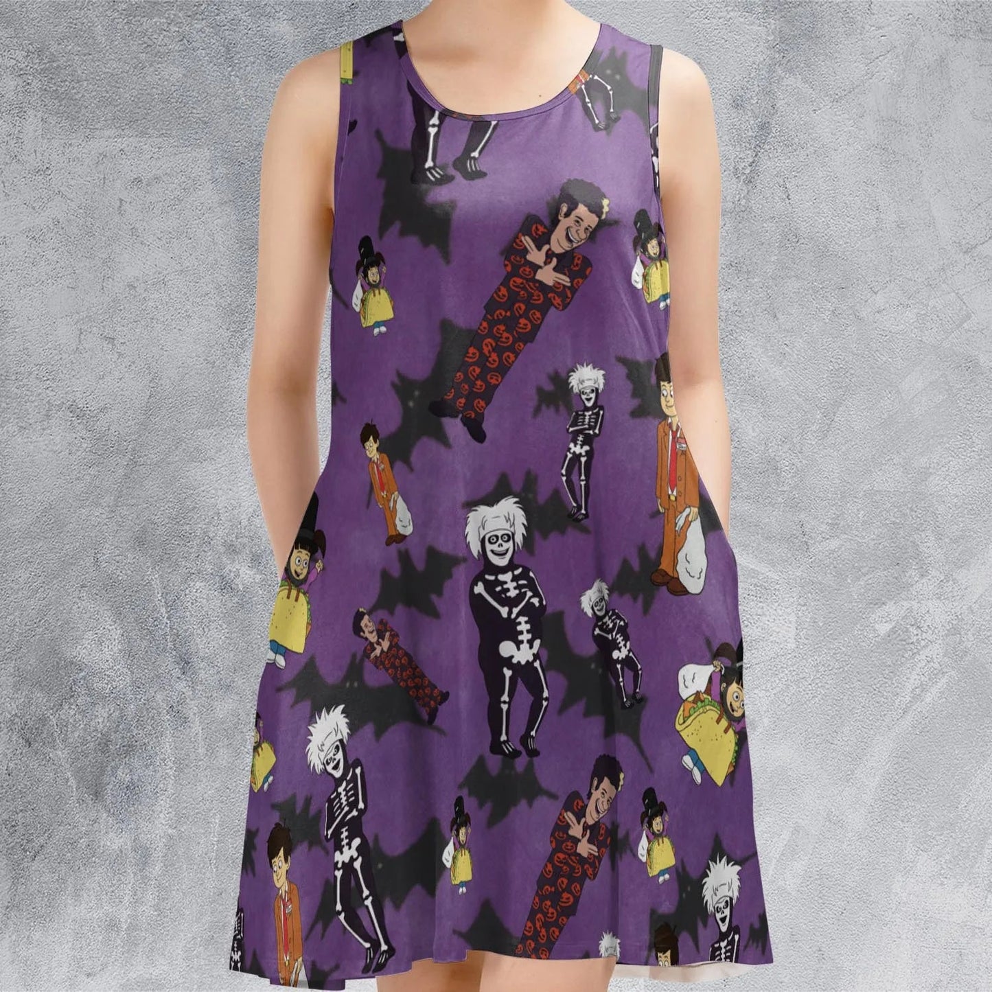 Casual Sleeveless Dress - Y8RA488U