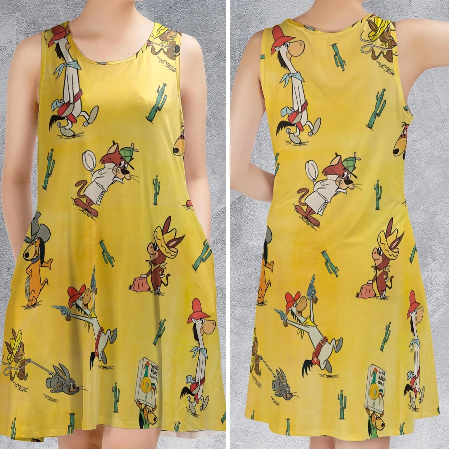 Casual Sleeveless Dress - 83HJ2VKX