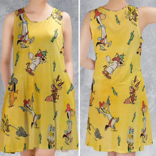 Casual Sleeveless Dress - 83HJ2VKX