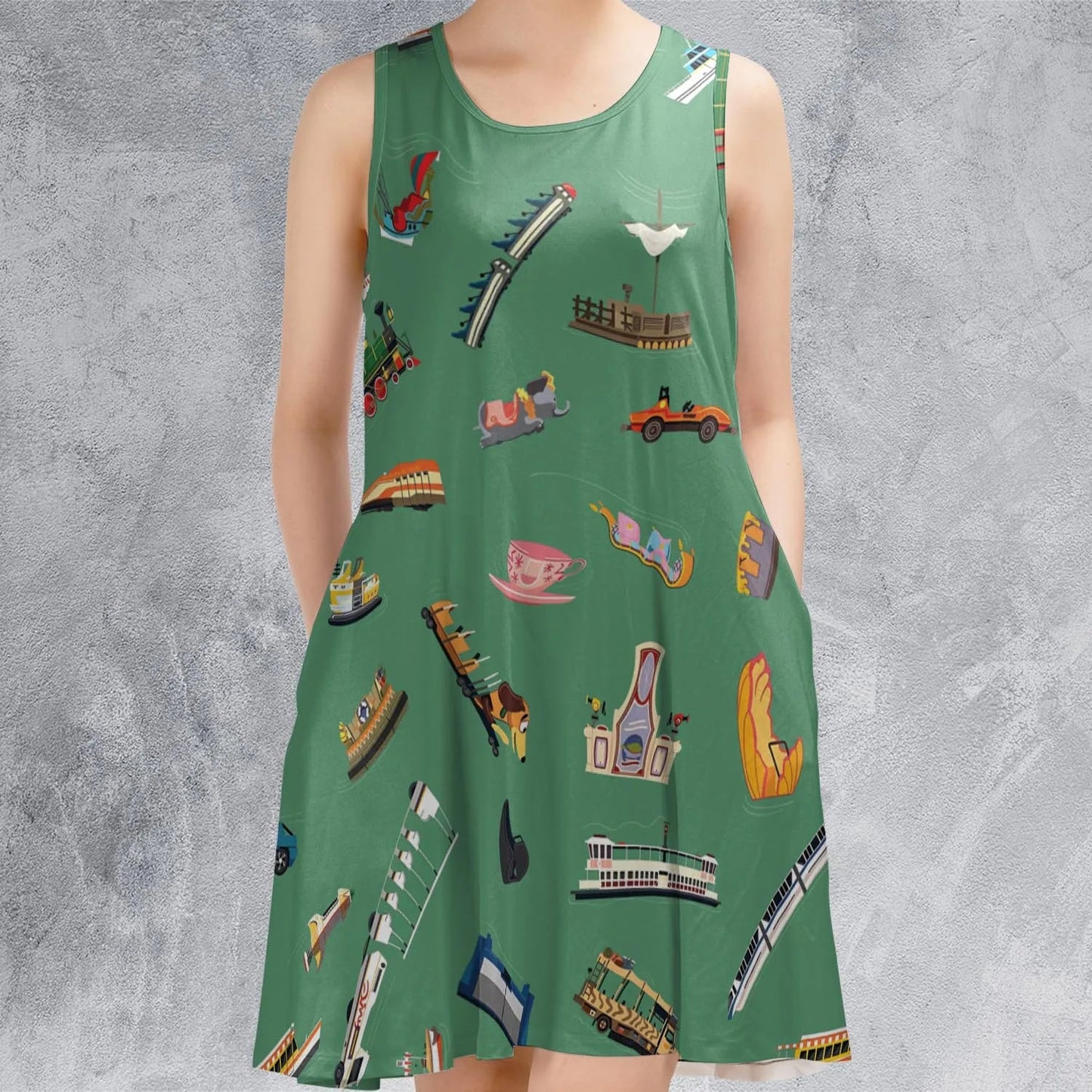 Casual Sleeveless Dress - X9FHPJ12