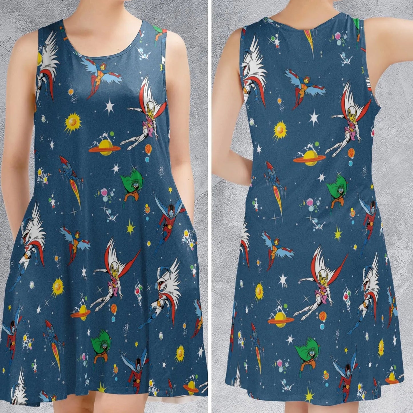 Casual Sleeveless Dress - JVLFF1N7