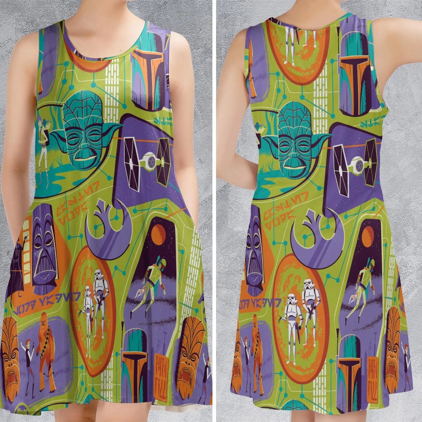 Casual Sleeveless Dress - K587F77R