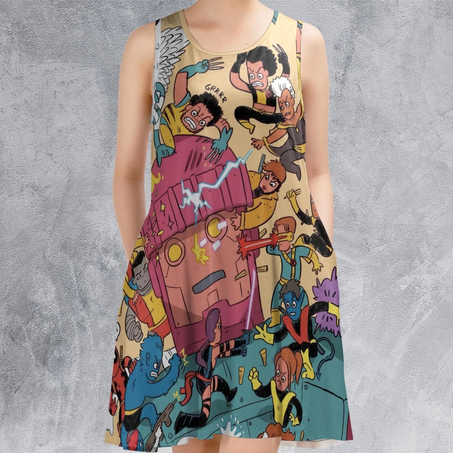 Casual Sleeveless Dress - 2XKF1S5G
