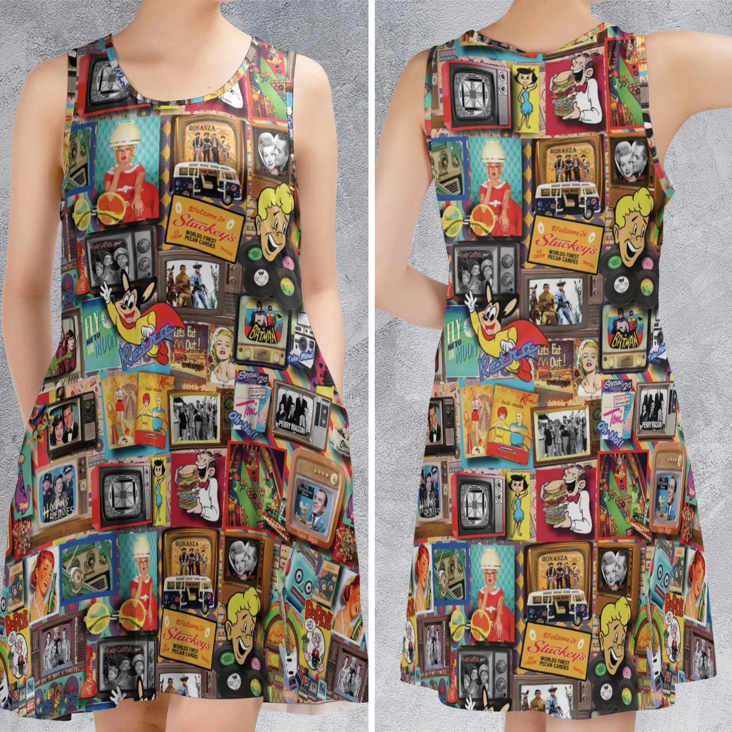 Casual Sleeveless Dress - JS1FZSSJ