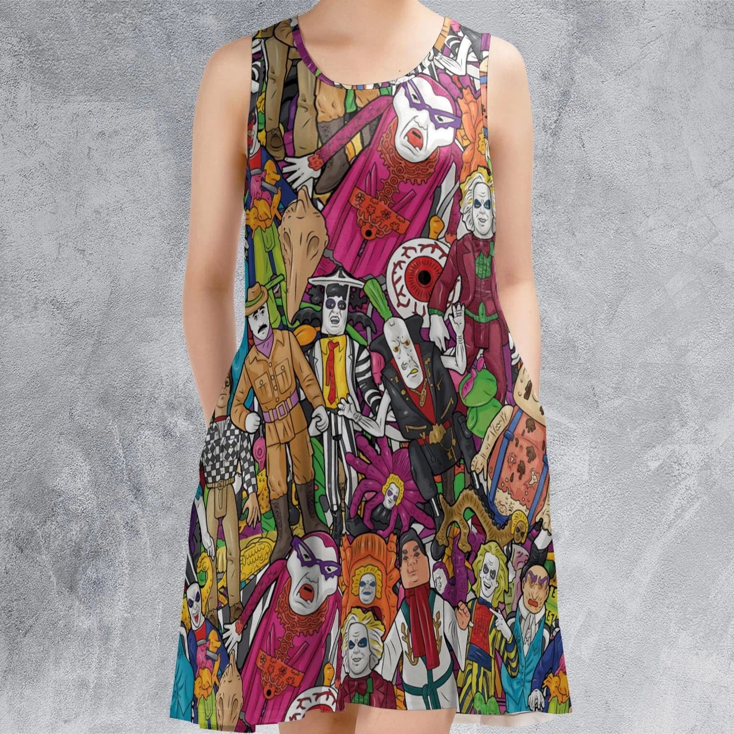 Casual Sleeveless Dress - HPAELG7Y