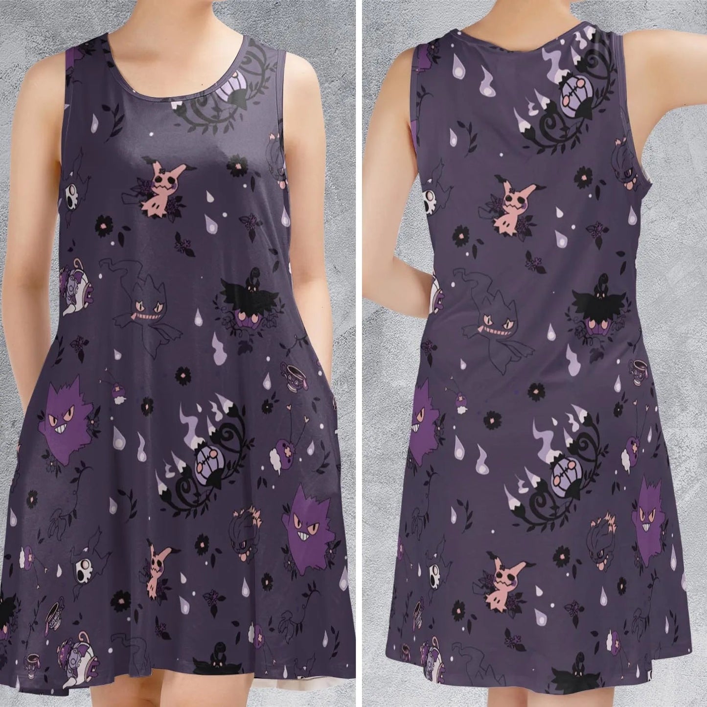 Casual Sleeveless Dress - 4NATLURT