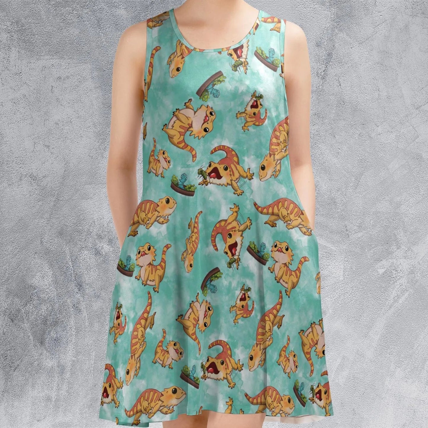 Casual Sleeveless Dress - FTQJK7L6