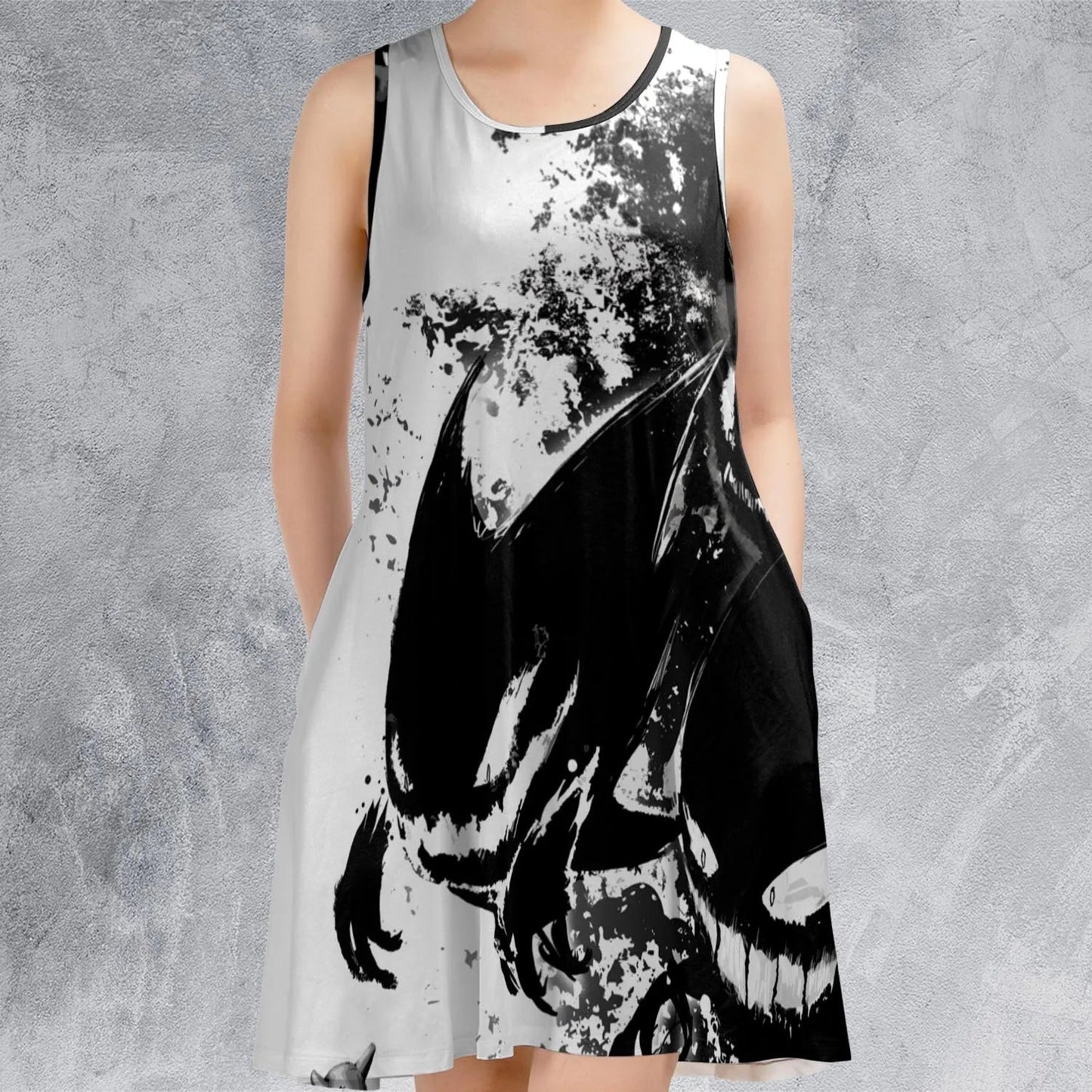 Casual Sleeveless Dress - 3P78Z9E6