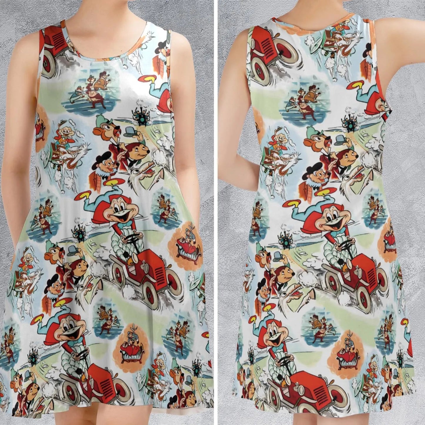Casual Sleeveless Dress - G42T67MV