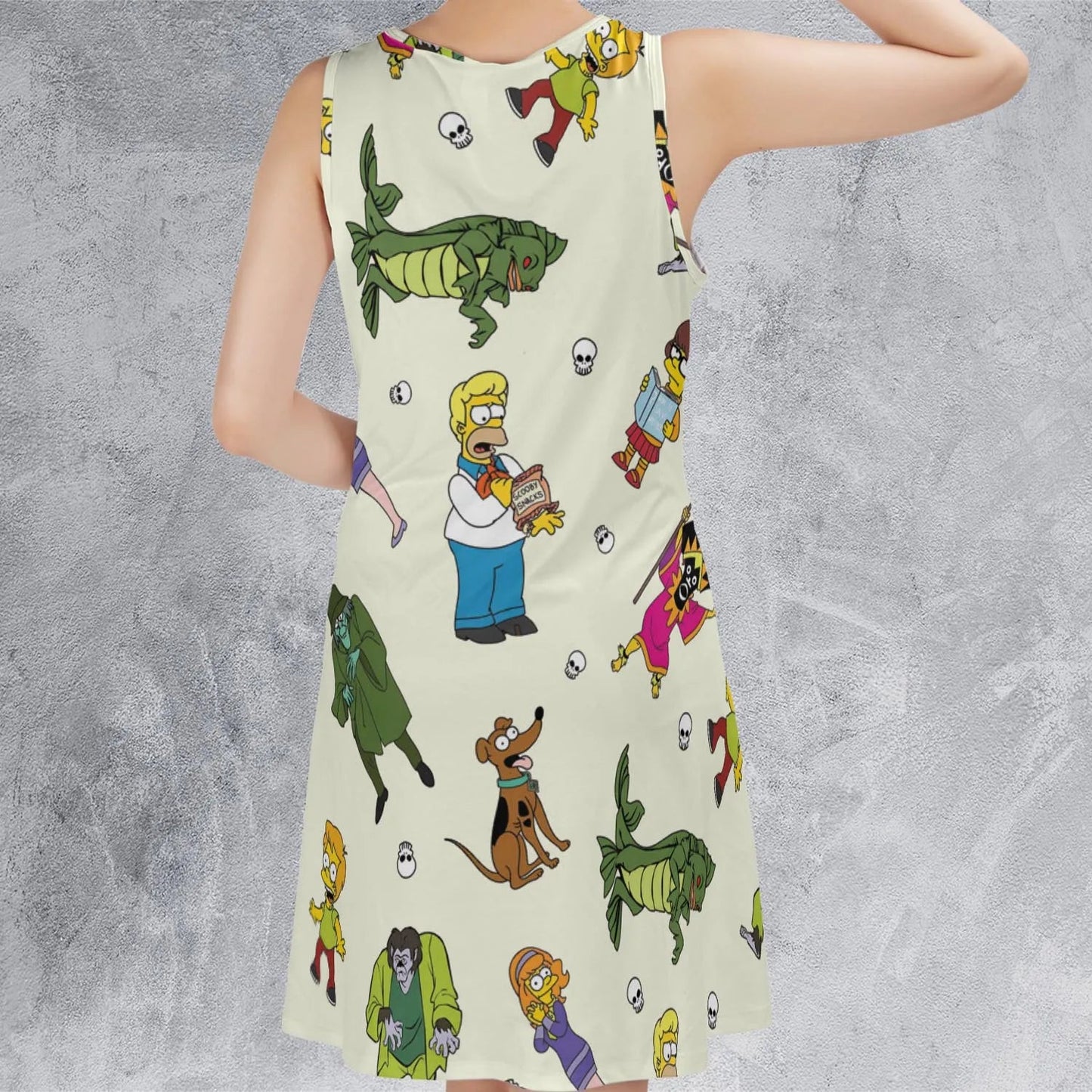 Casual Sleeveless Dress - VY9SV93M
