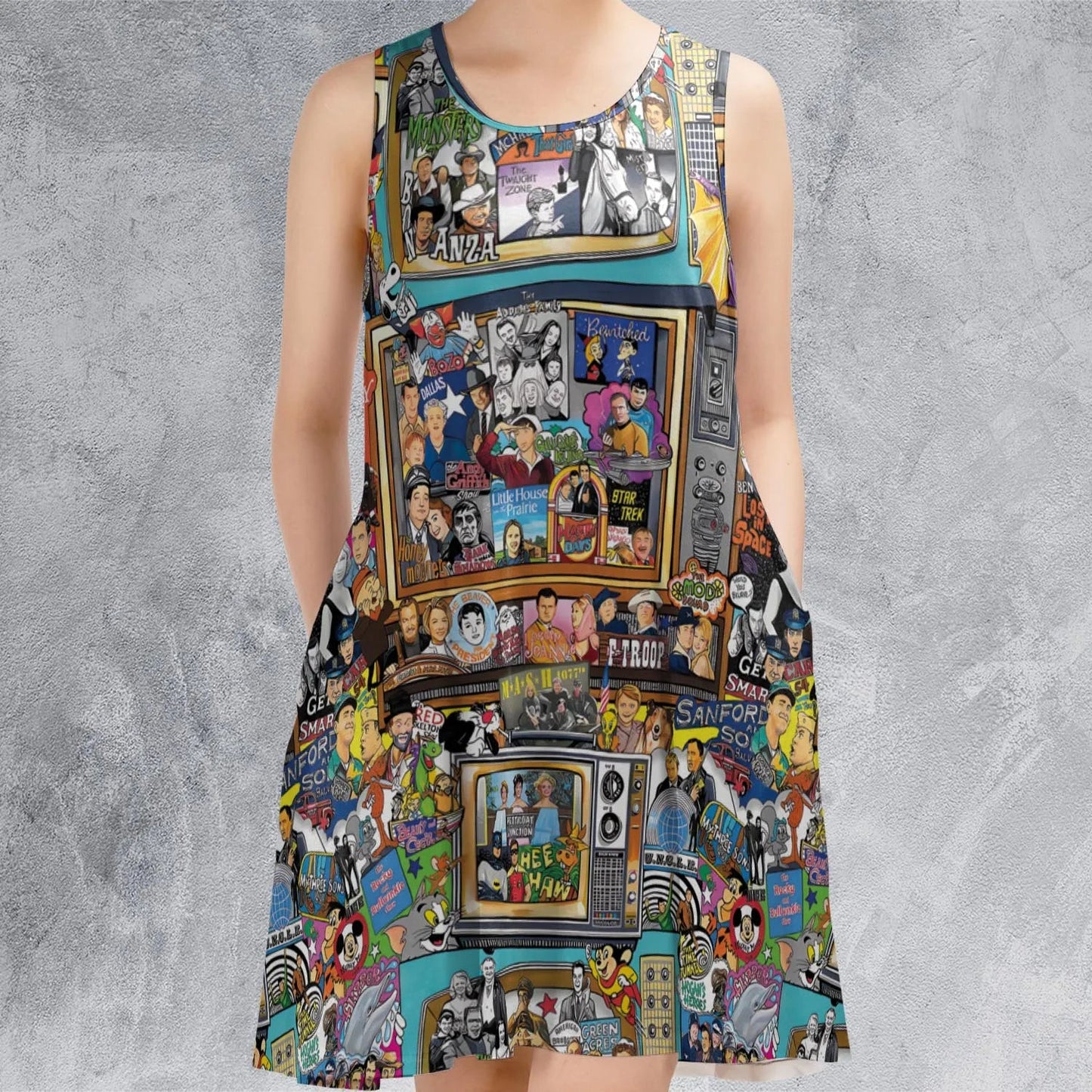 Casual Sleeveless Dress - 7N39CTFD