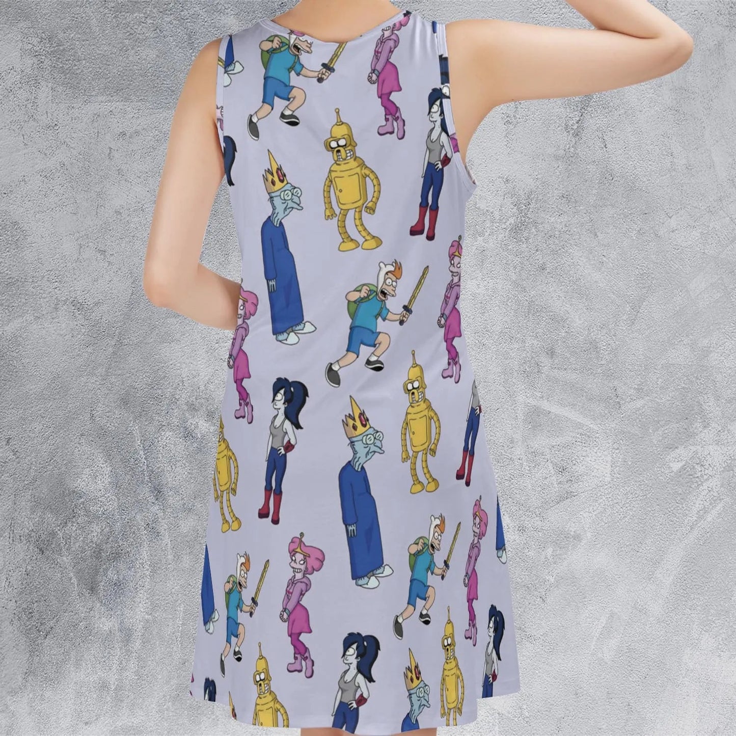 Casual Sleeveless Dress - RDL3RV3B
