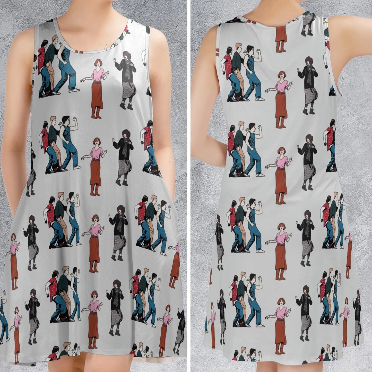 Casual Sleeveless Dress - 666BJFCQ