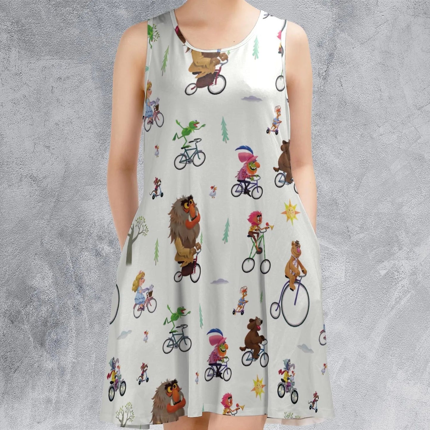 Casual Sleeveless Dress - 9WHYBLHJ