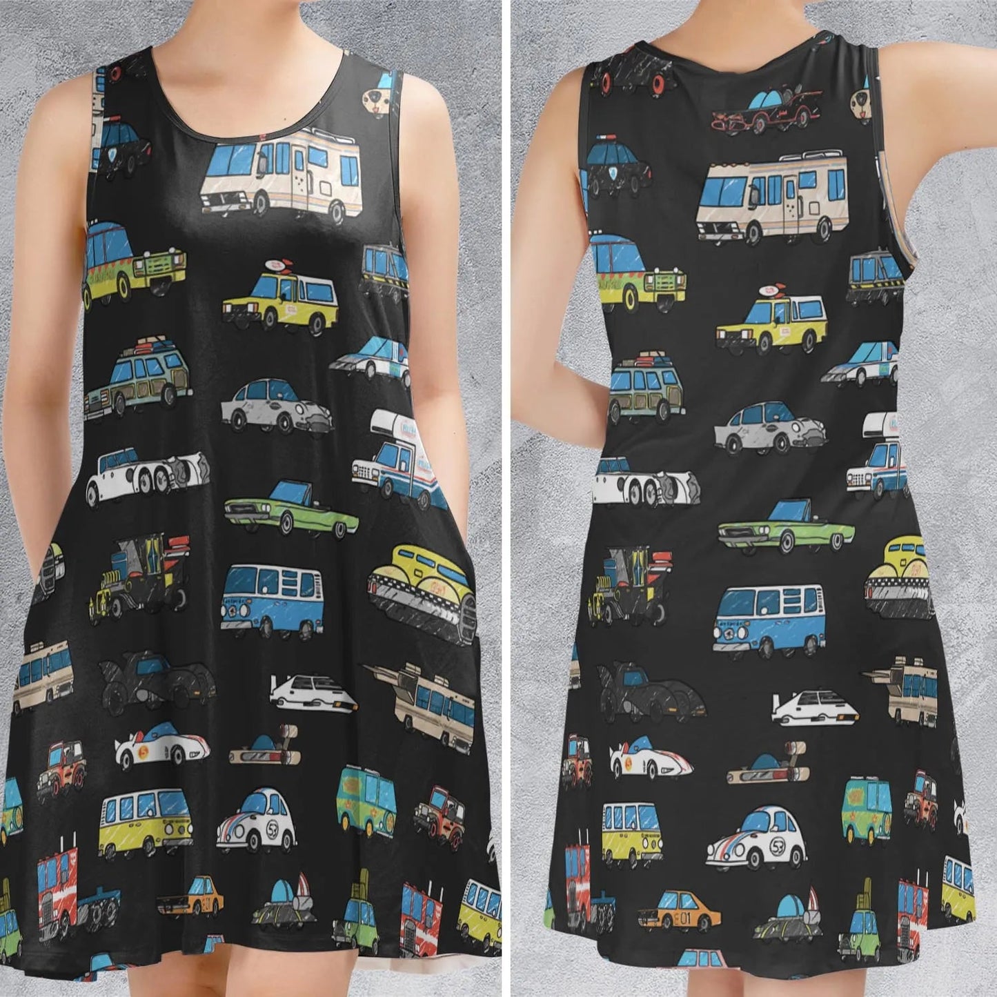 Casual Sleeveless Dress - LD6U18WQ