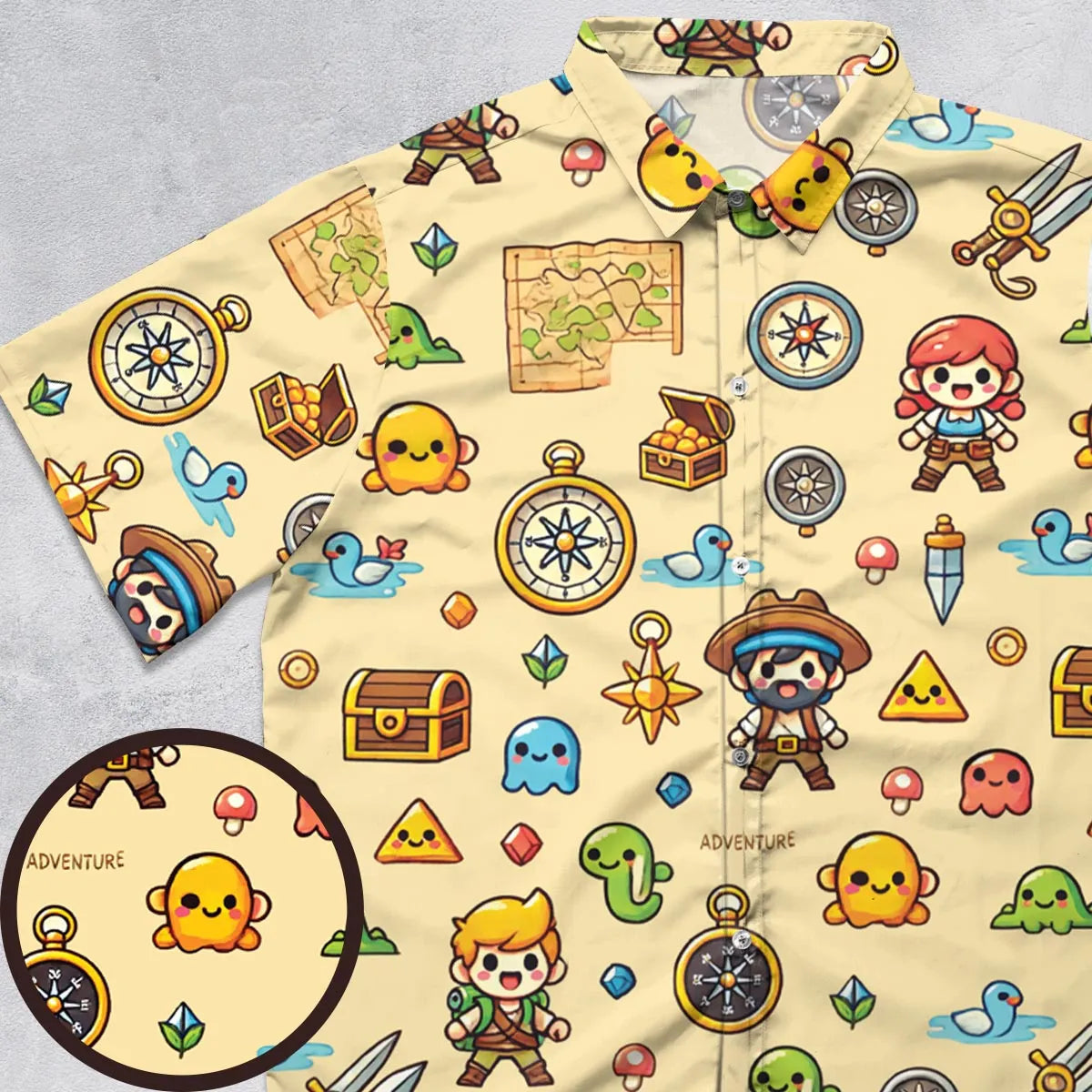 Short Sleeve Button Shirt - 2XEVDYTE