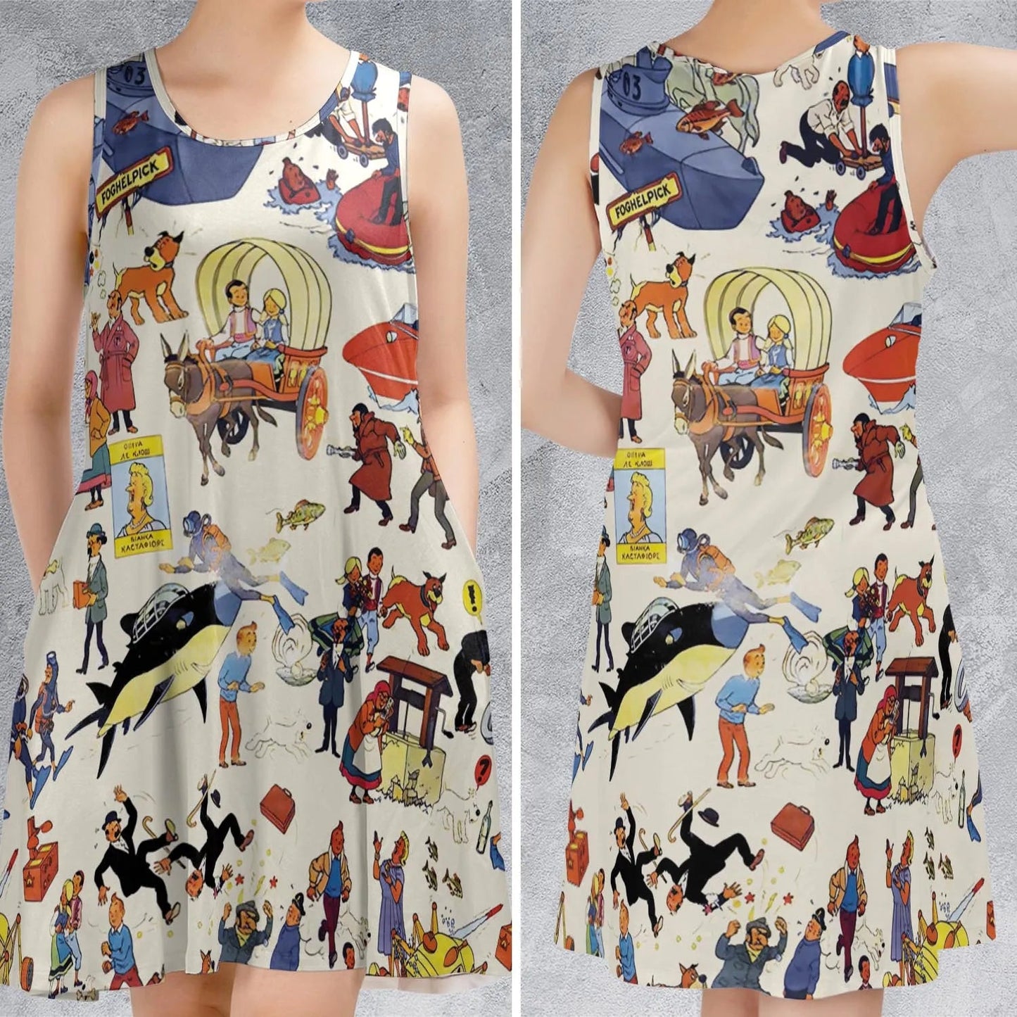Casual Sleeveless Dress - Y3R93RLN