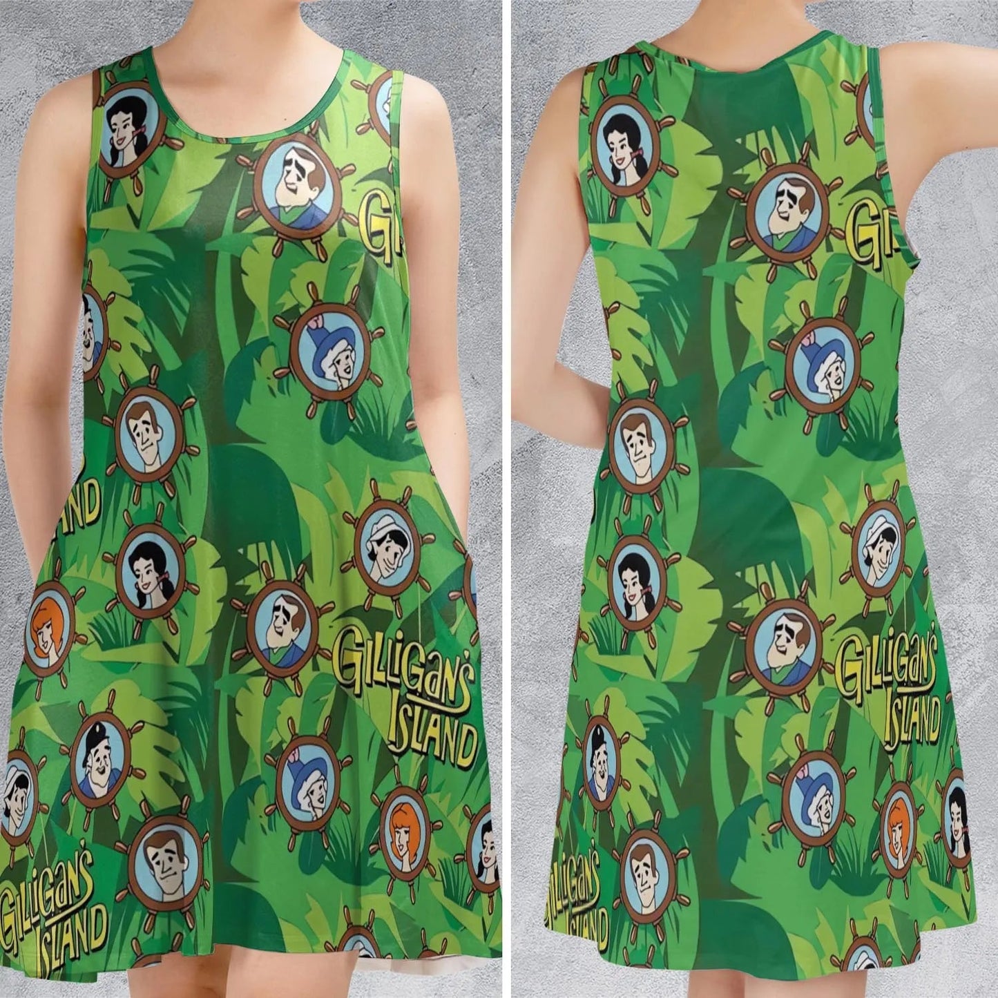 Casual Sleeveless Dress - S4ZLRTLD