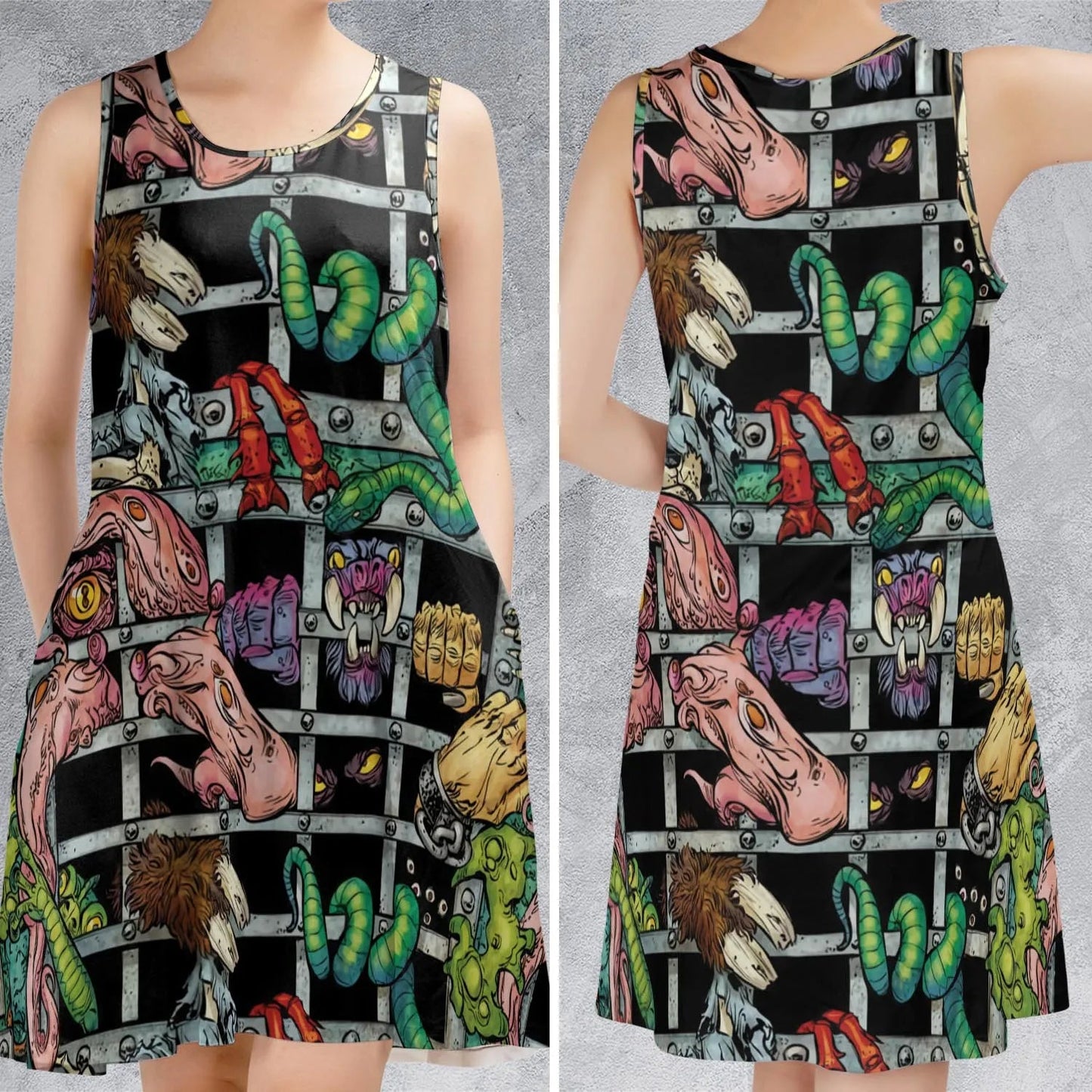 Casual Sleeveless Dress - R1G83V5E