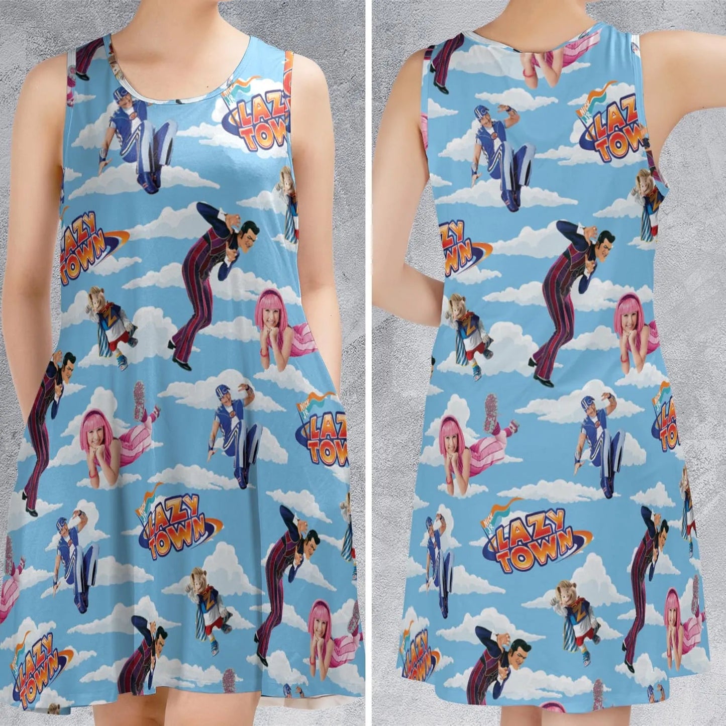 Casual Sleeveless Dress - 8FN4GGPB