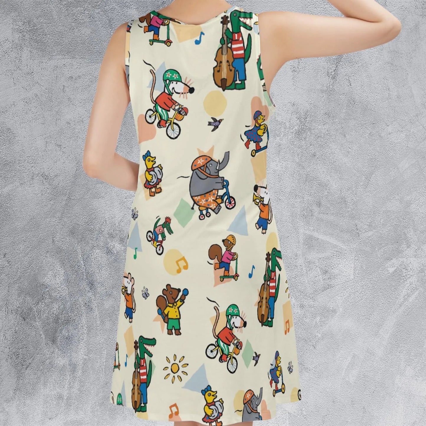 Casual Sleeveless Dress - EQ46YG6L