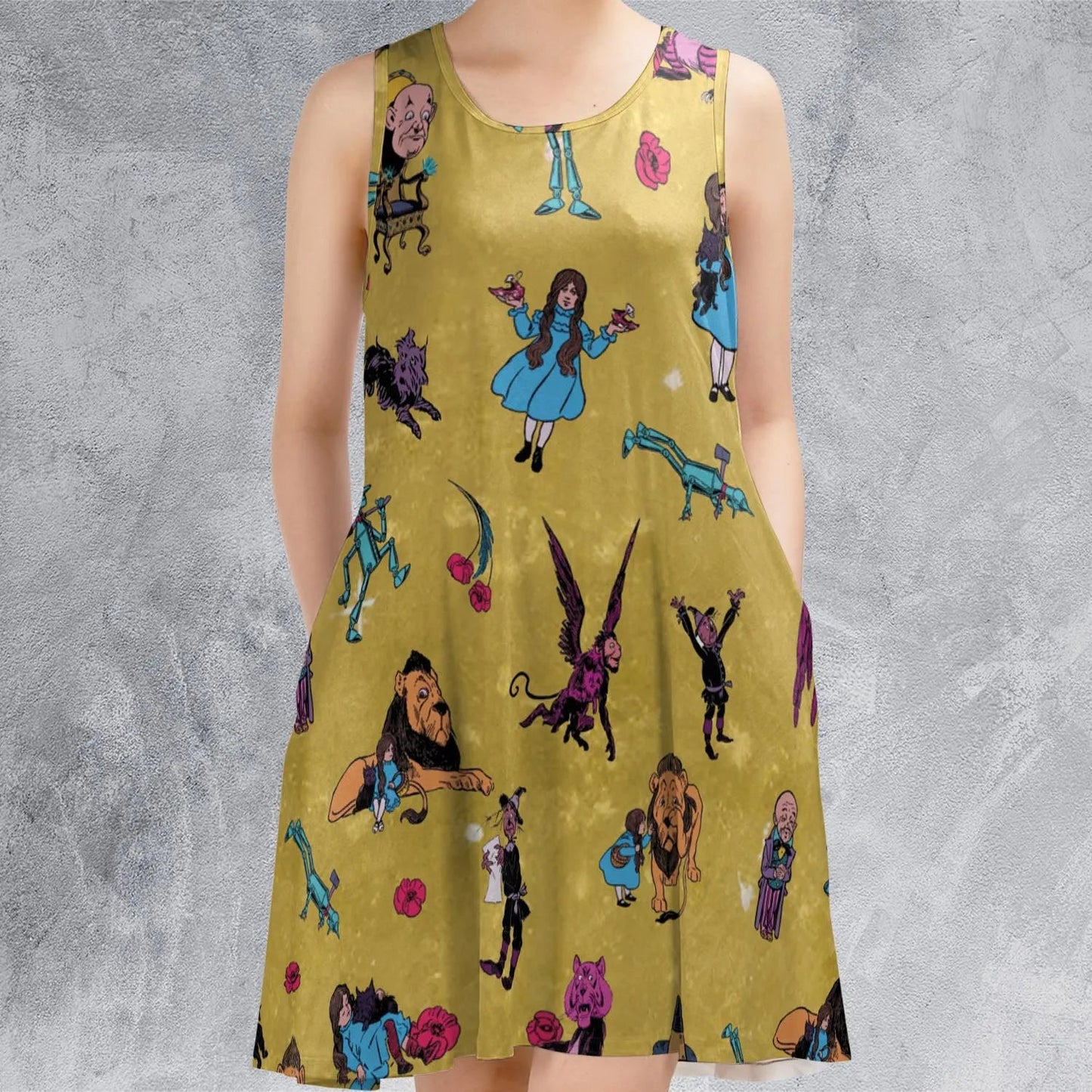 Casual Sleeveless Dress - Z52EFAN7