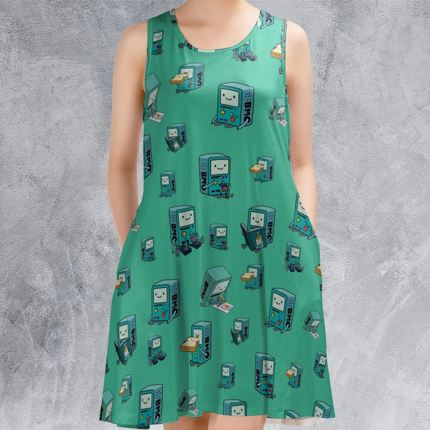 Casual Sleeveless Dress - 5VUAR3NP